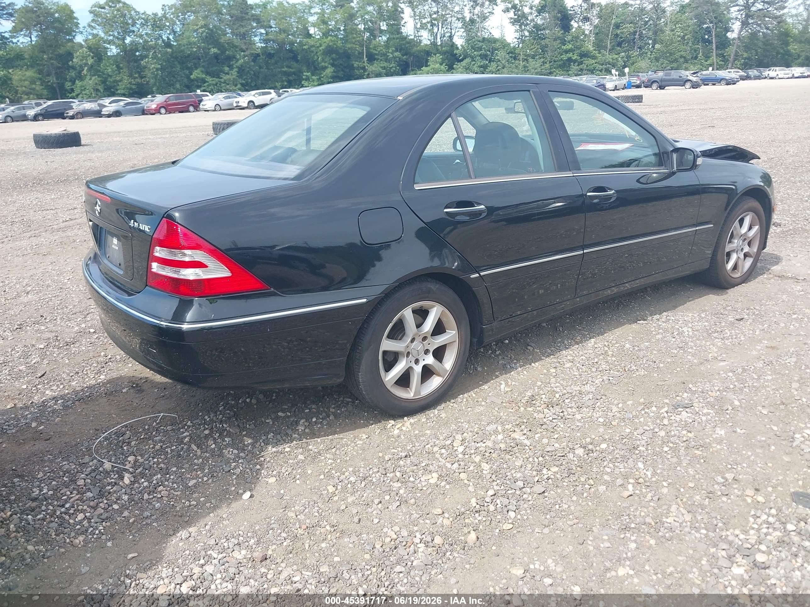 2007 Mercedes-benz C 280 Luxury 4matic Black vin: WDBRF92H57F861015