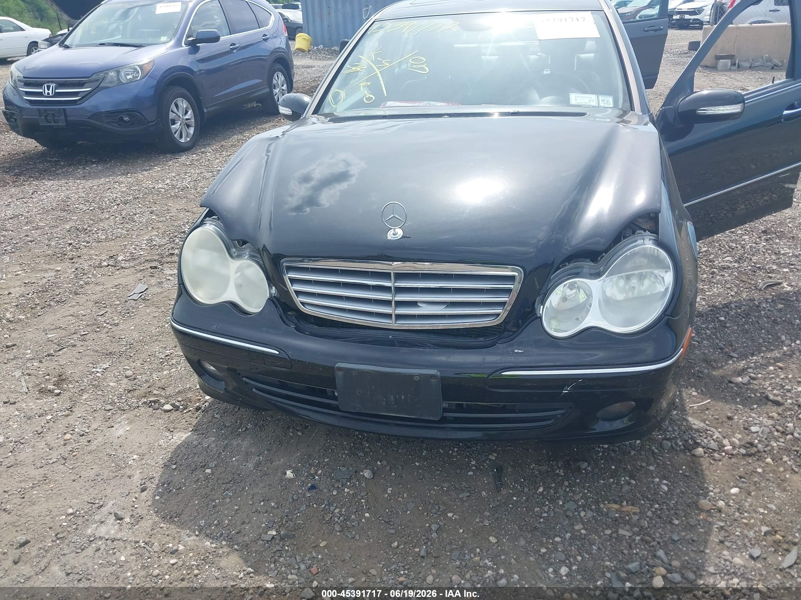 2007 Mercedes-benz C 280 Luxury 4matic Black vin: WDBRF92H57F861015