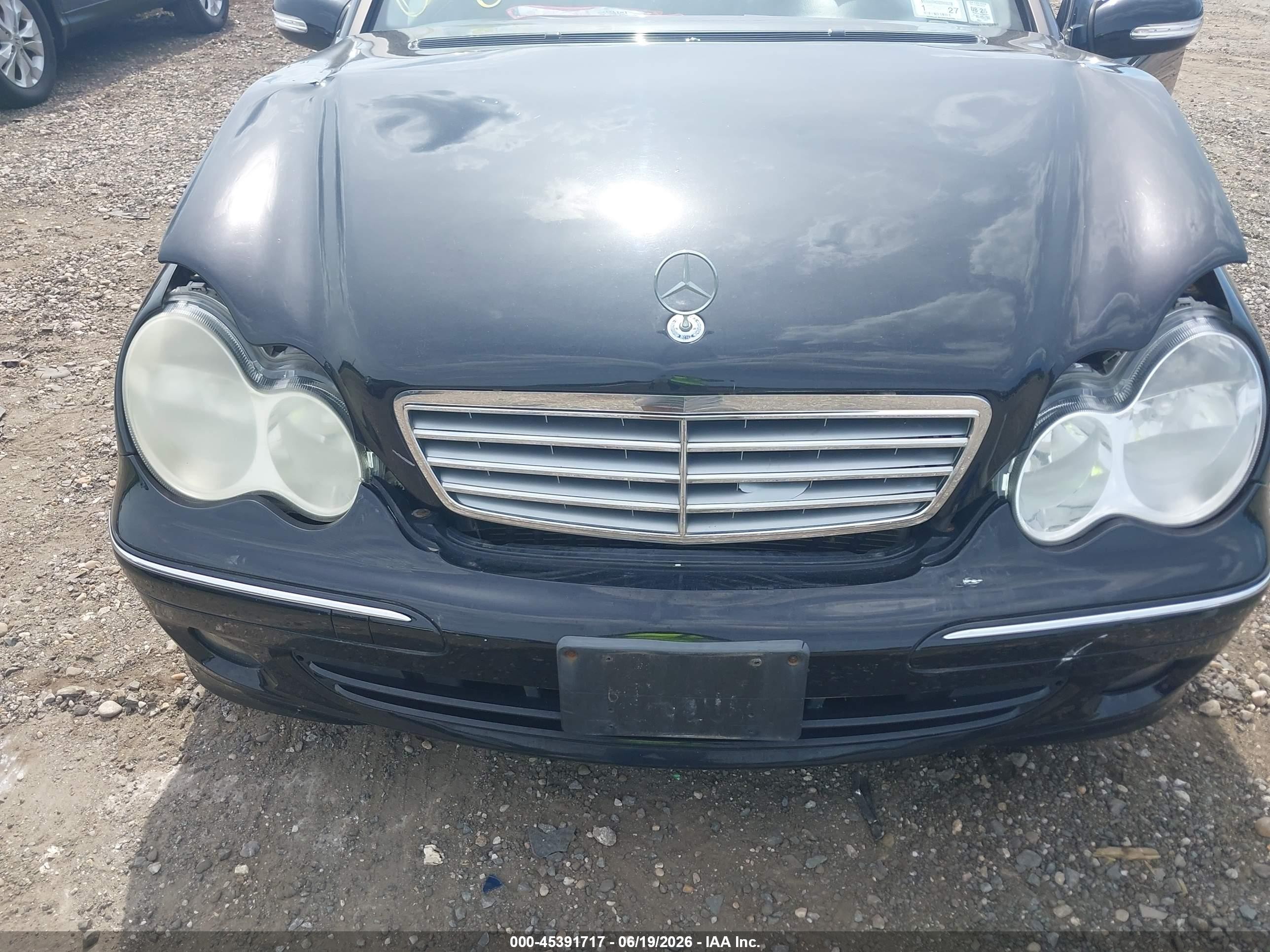 2007 Mercedes-benz C 280 Luxury 4matic Black vin: WDBRF92H57F861015