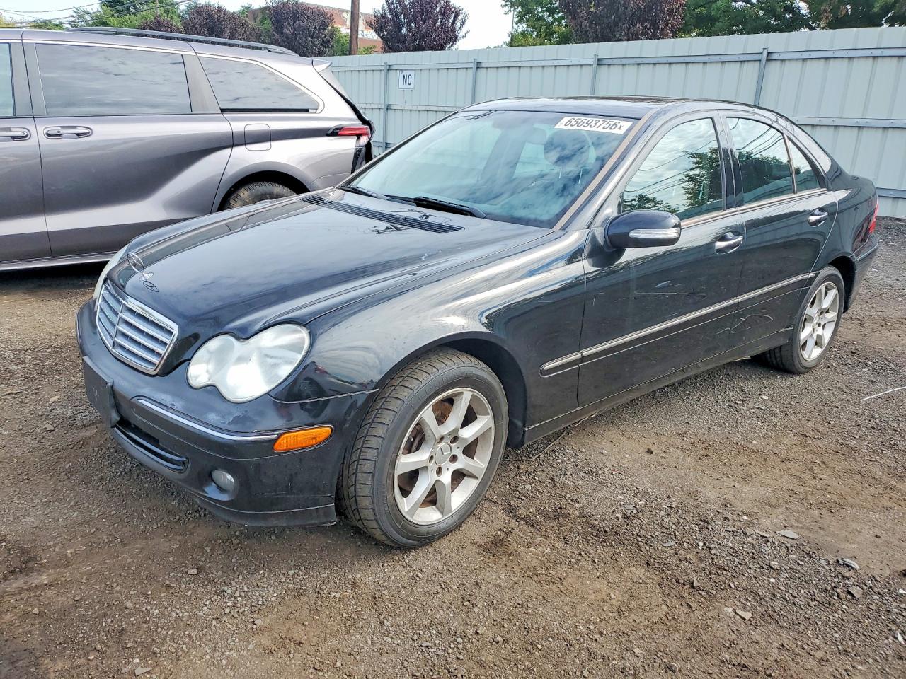 2007 Mercedes-benz C 280 4matic Black vin: WDBRF92H57F883757