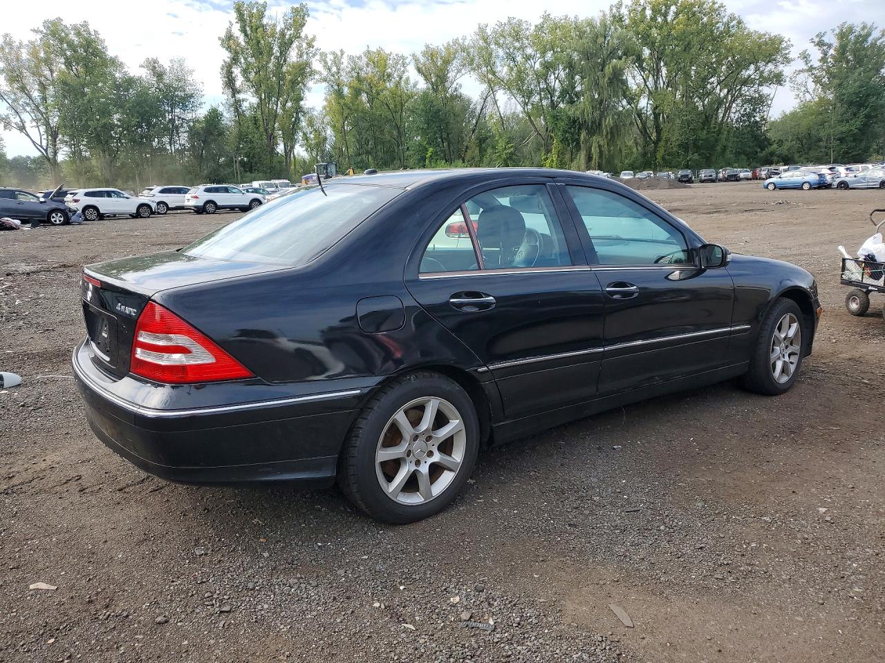 2007 Mercedes-benz C 280 4matic Black vin: WDBRF92H57F883757