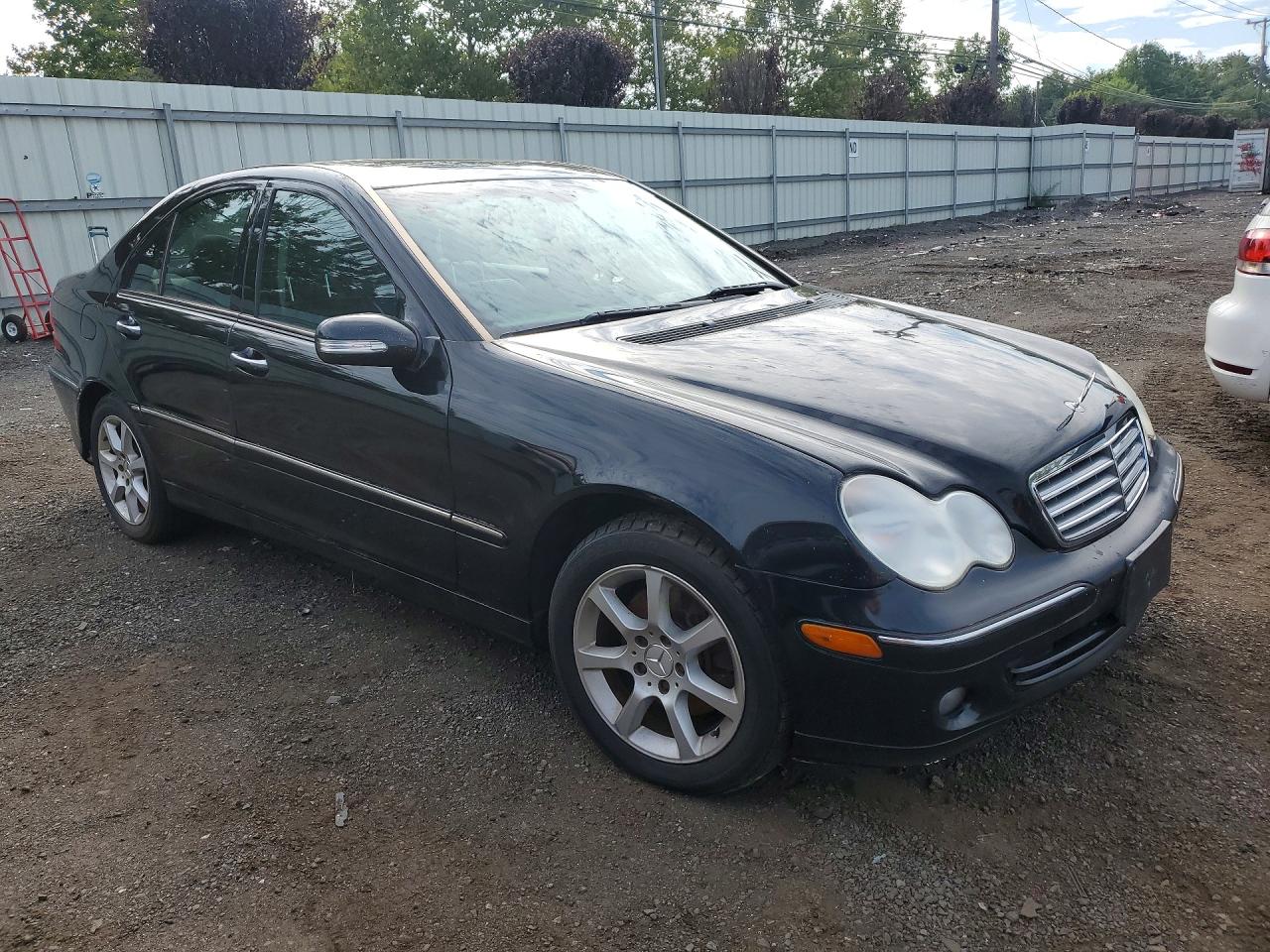 2007 Mercedes-benz C 280 4matic Black vin: WDBRF92H57F883757