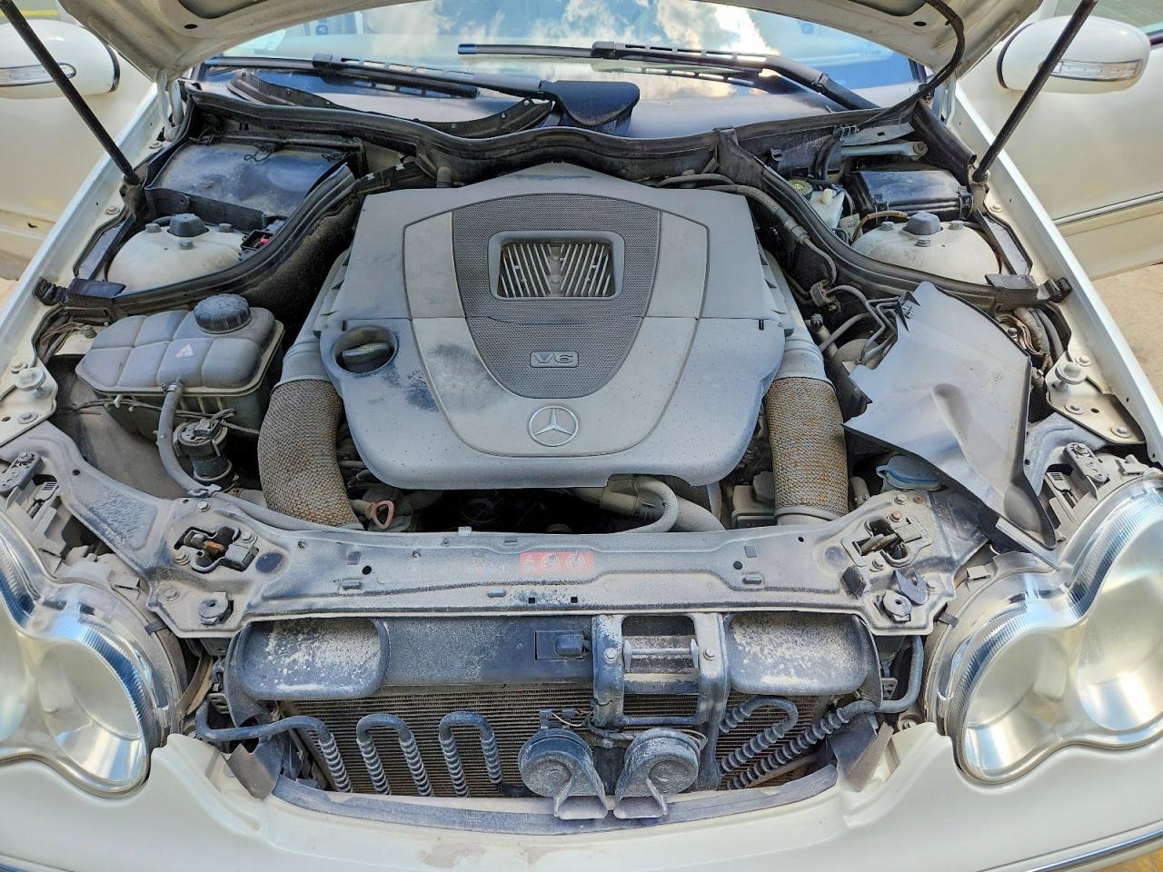 2007 Mercedes-benz C 280 4matic White vin: WDBRF92H57F912576
