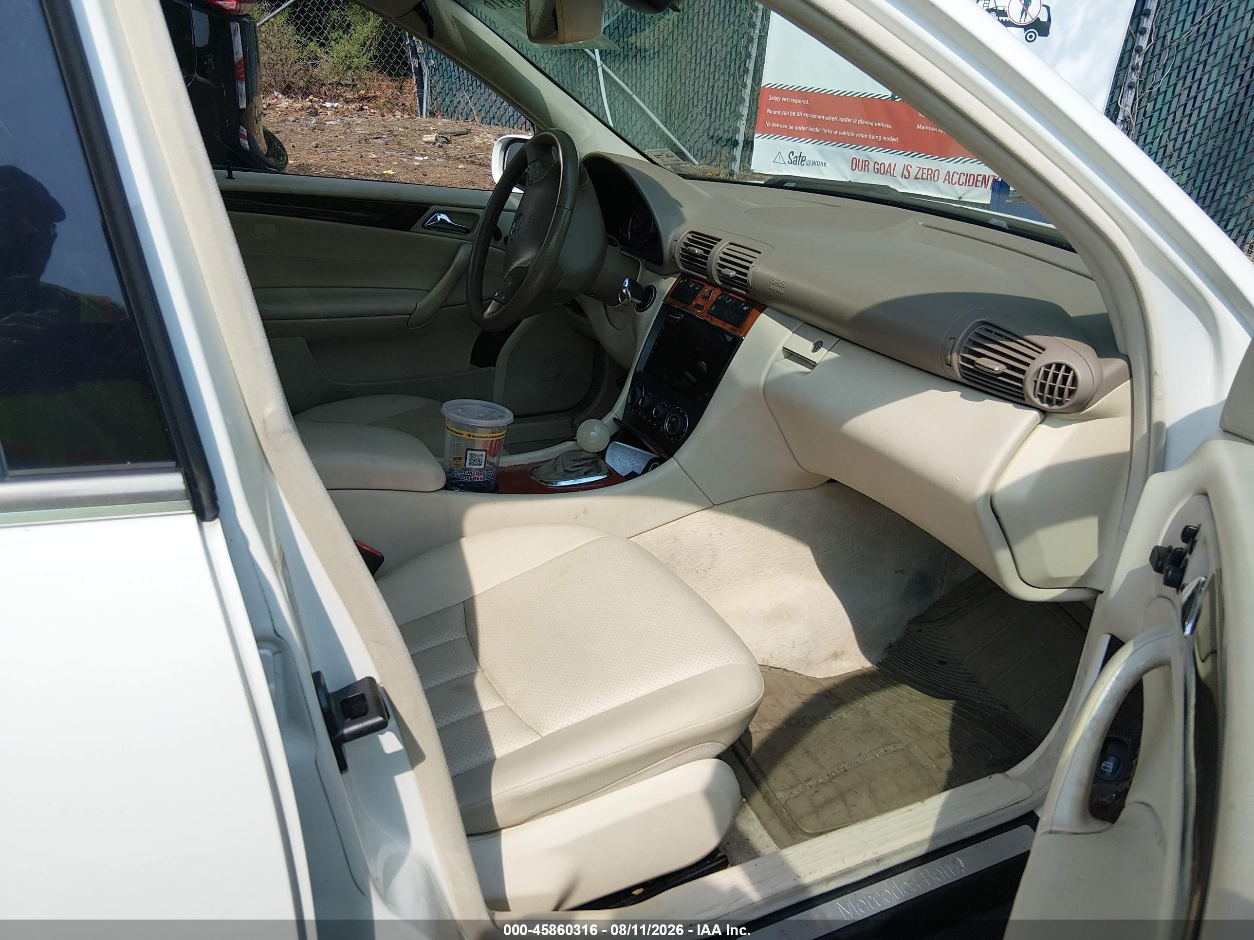 2007 Mercedes-benz C 280 Luxury 4matic White vin: WDBRF92H57F913985