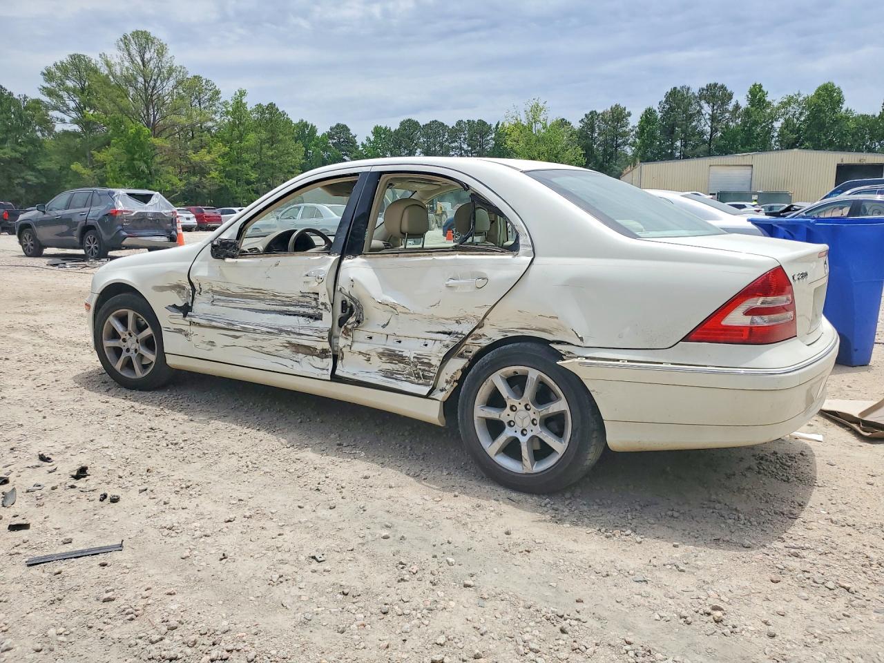 2007 Mercedes-benz C 280 4matic White vin: WDBRF92H57F914781