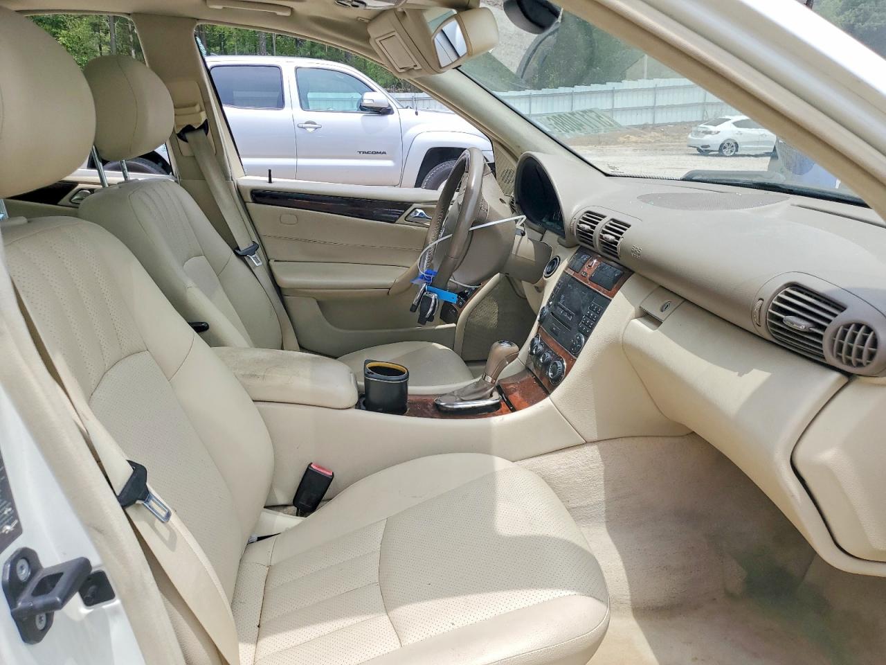 2007 Mercedes-benz C 280 4matic White vin: WDBRF92H57F914781