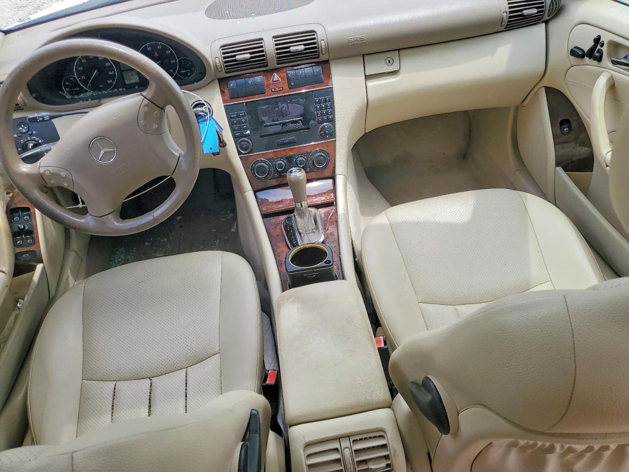 2007 Mercedes-benz C 280 4matic White vin: WDBRF92H57F914781
