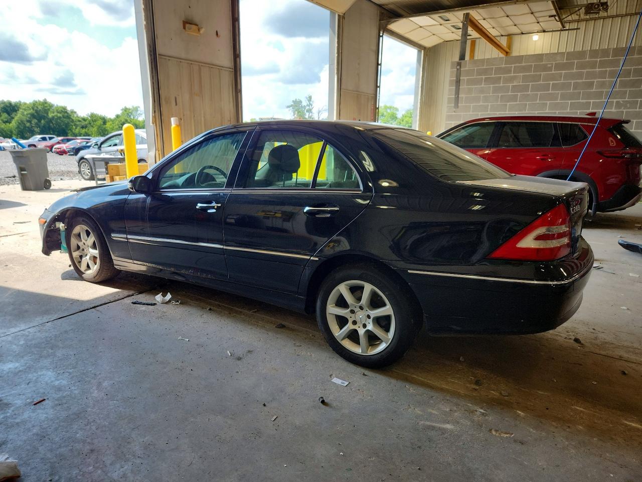 2007 Mercedes-benz C 280 4matic Black vin: WDBRF92H57F926512