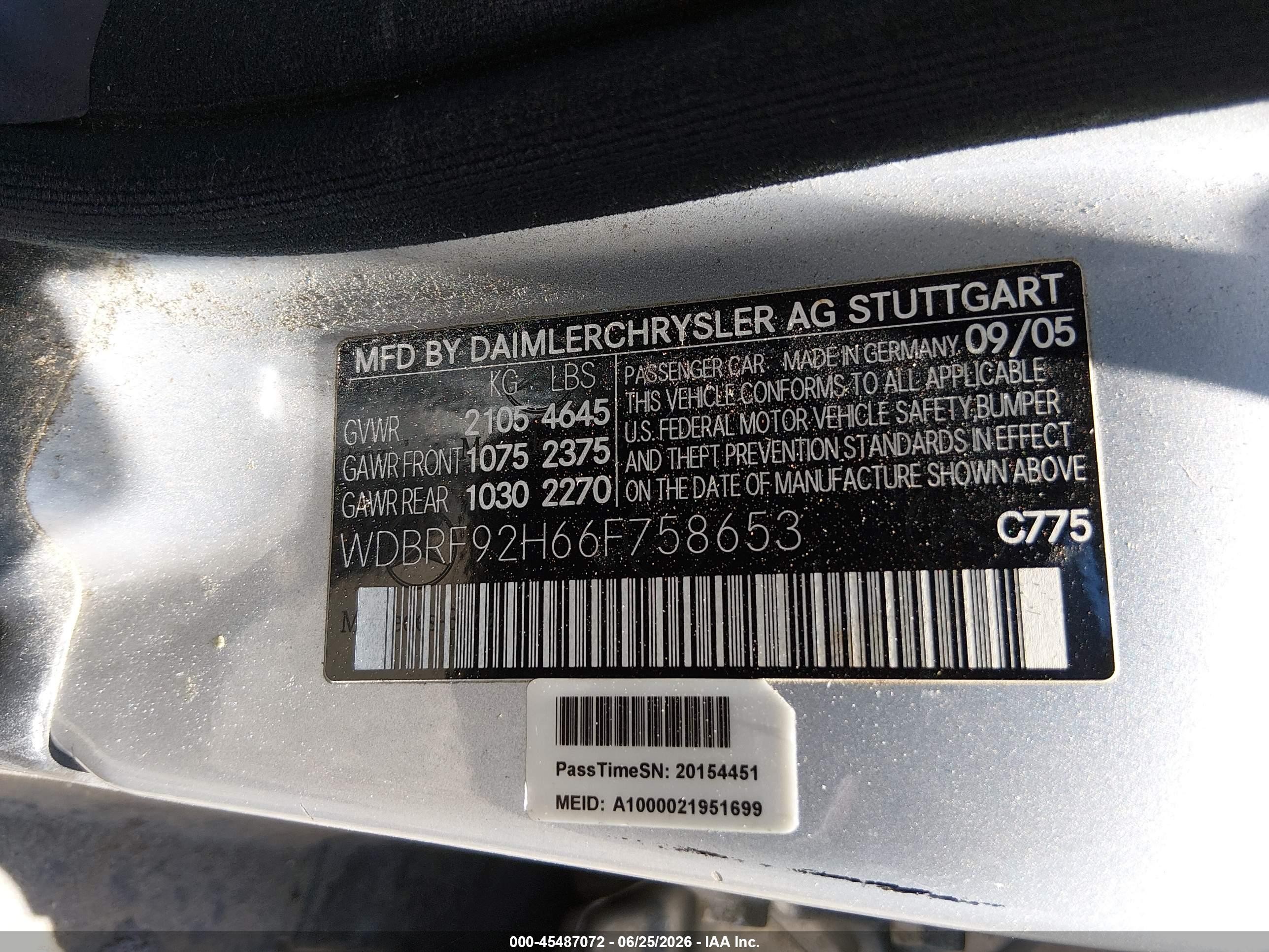 2006 Mercedes-benz C 280 Luxury 4matic Gray vin: WDBRF92H66F758653