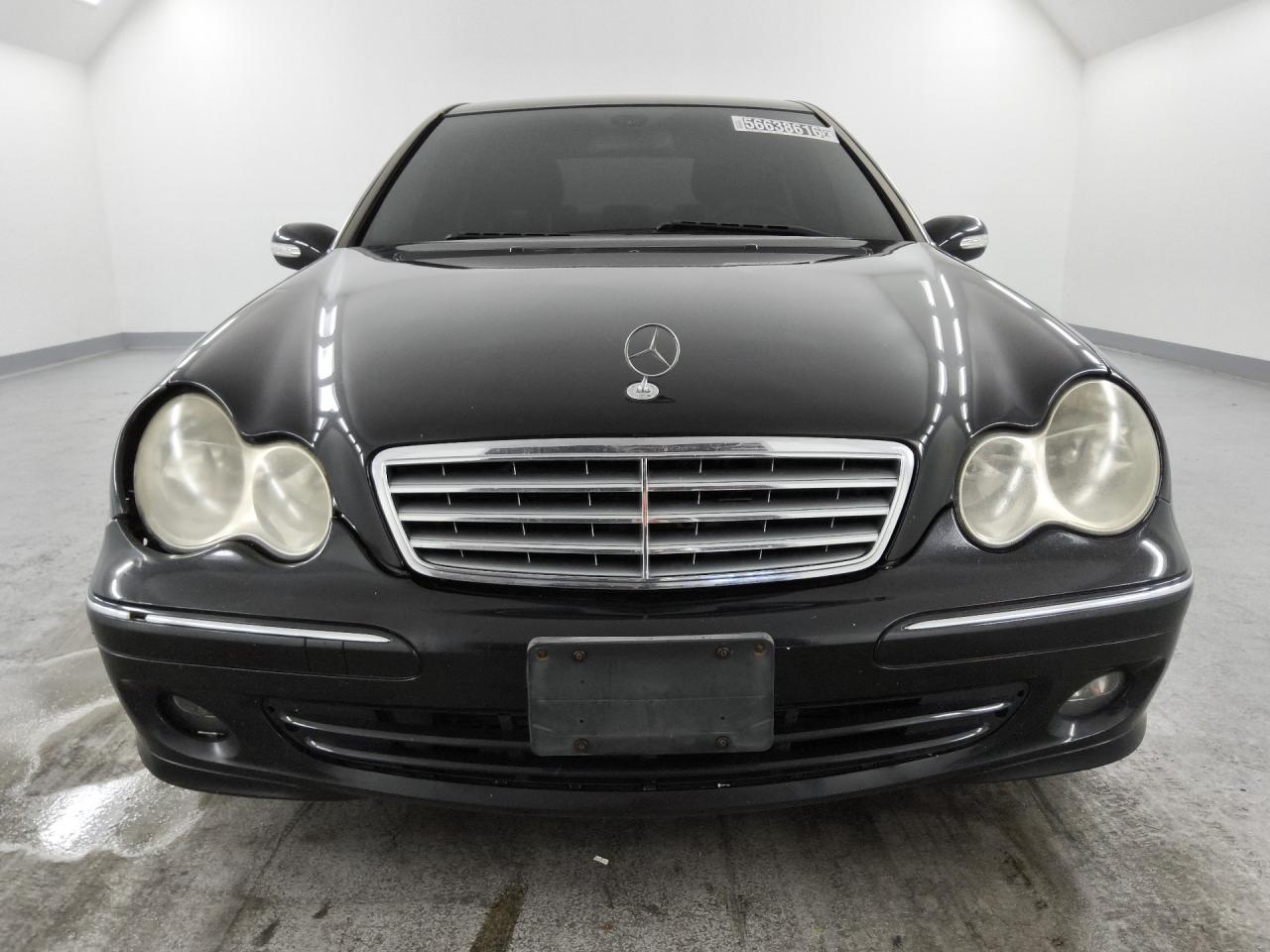2006 Mercedes-benz C 280 4matic Black vin: WDBRF92H66F765666 Damage: Right Head Lamp, Misaligned, Repair Required