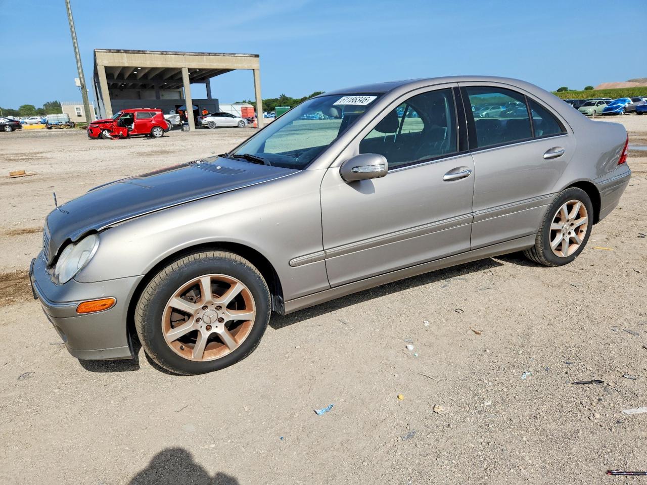 2007 Mercedes-benz C 280 4matic Gray vin: WDBRF92H77F914023