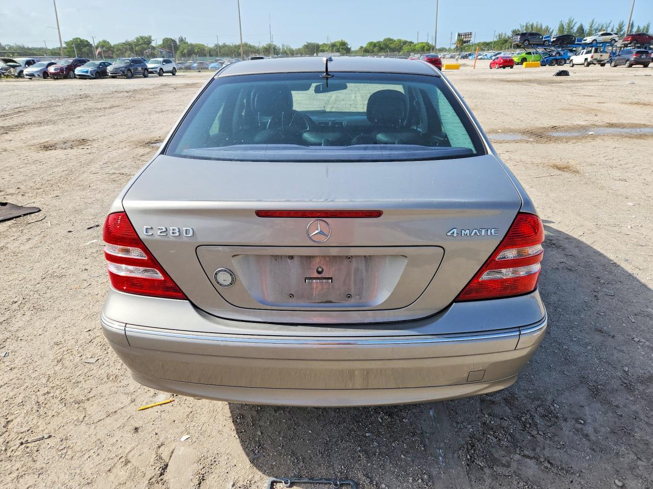 2007 Mercedes-benz C 280 4matic Gray vin: WDBRF92H77F914023