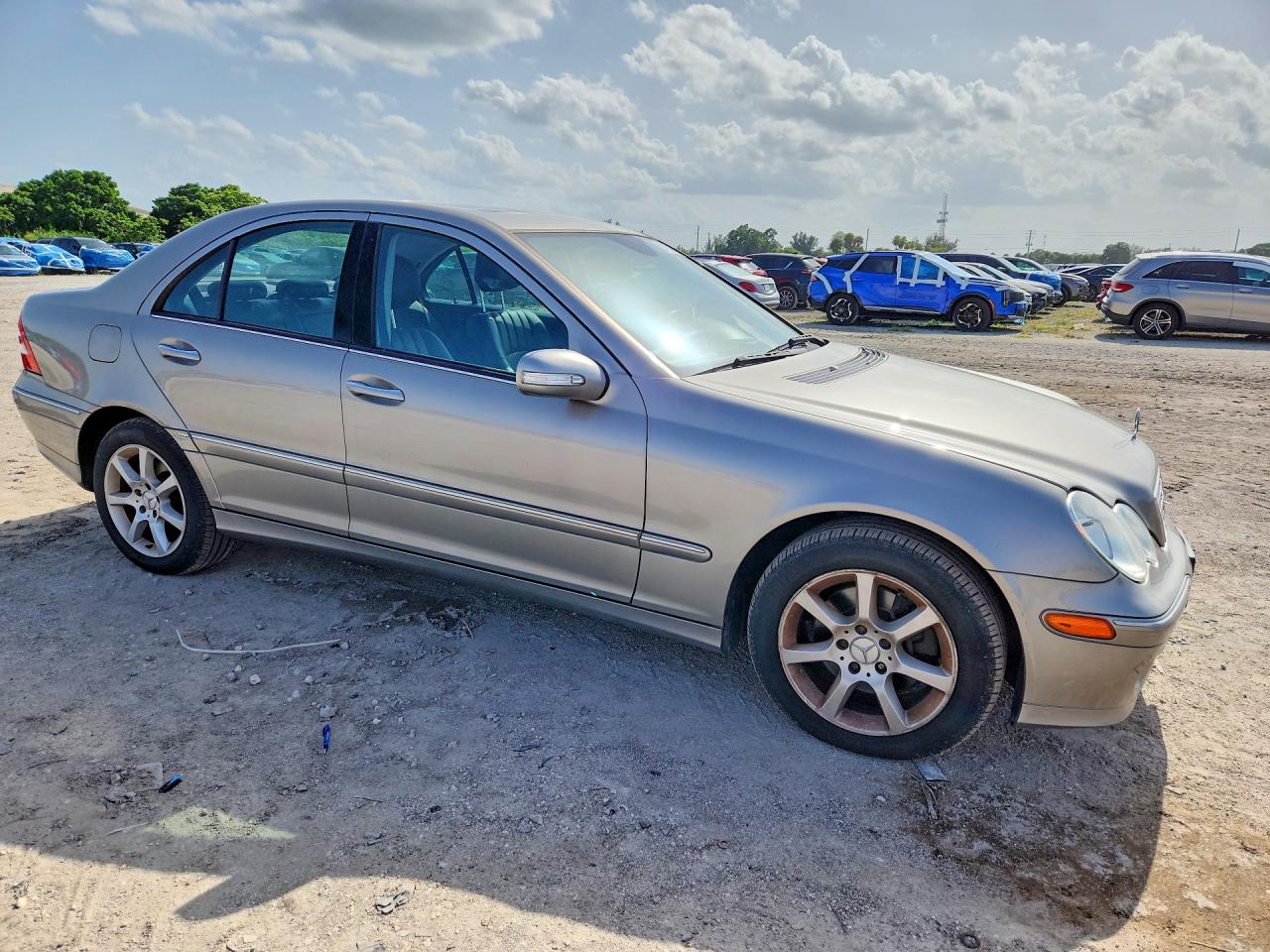2007 Mercedes-benz C 280 4matic Gray vin: WDBRF92H77F914023