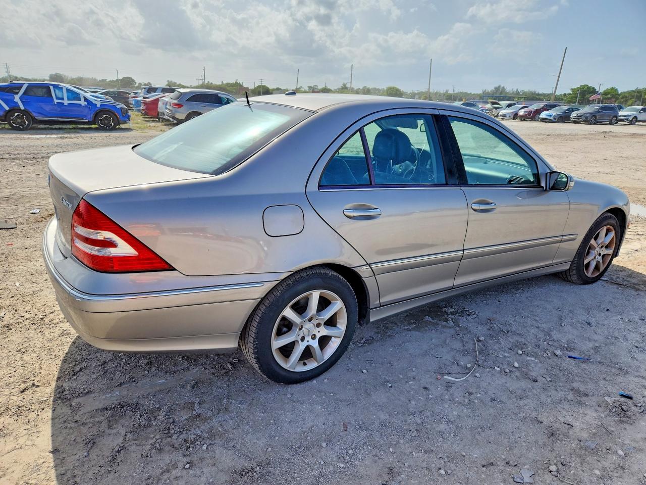 2007 Mercedes-benz C 280 4matic Gray vin: WDBRF92H77F914023