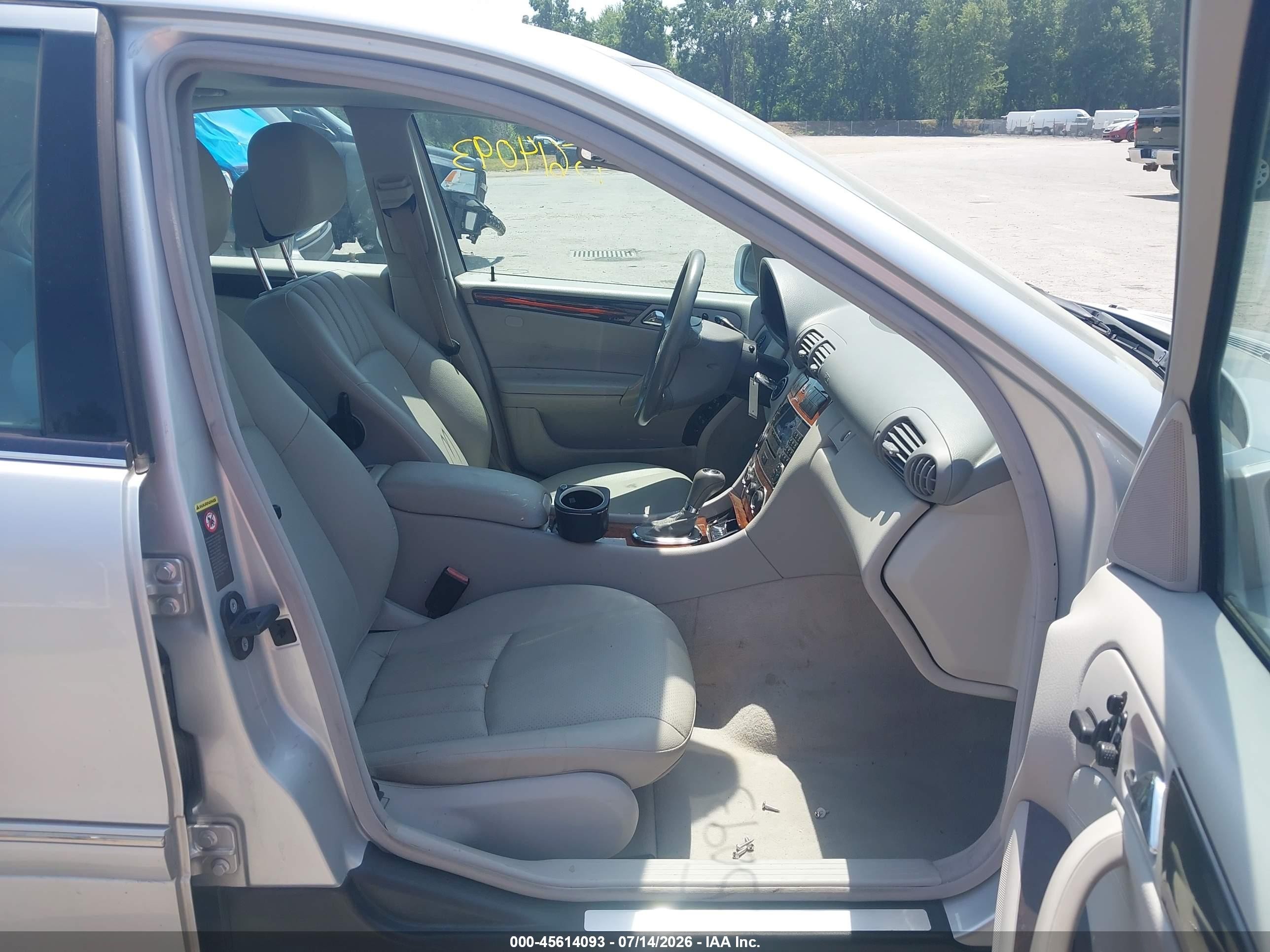 2007 Mercedes-benz C 280 Luxury 4matic Silver vin: WDBRF92H77F919352