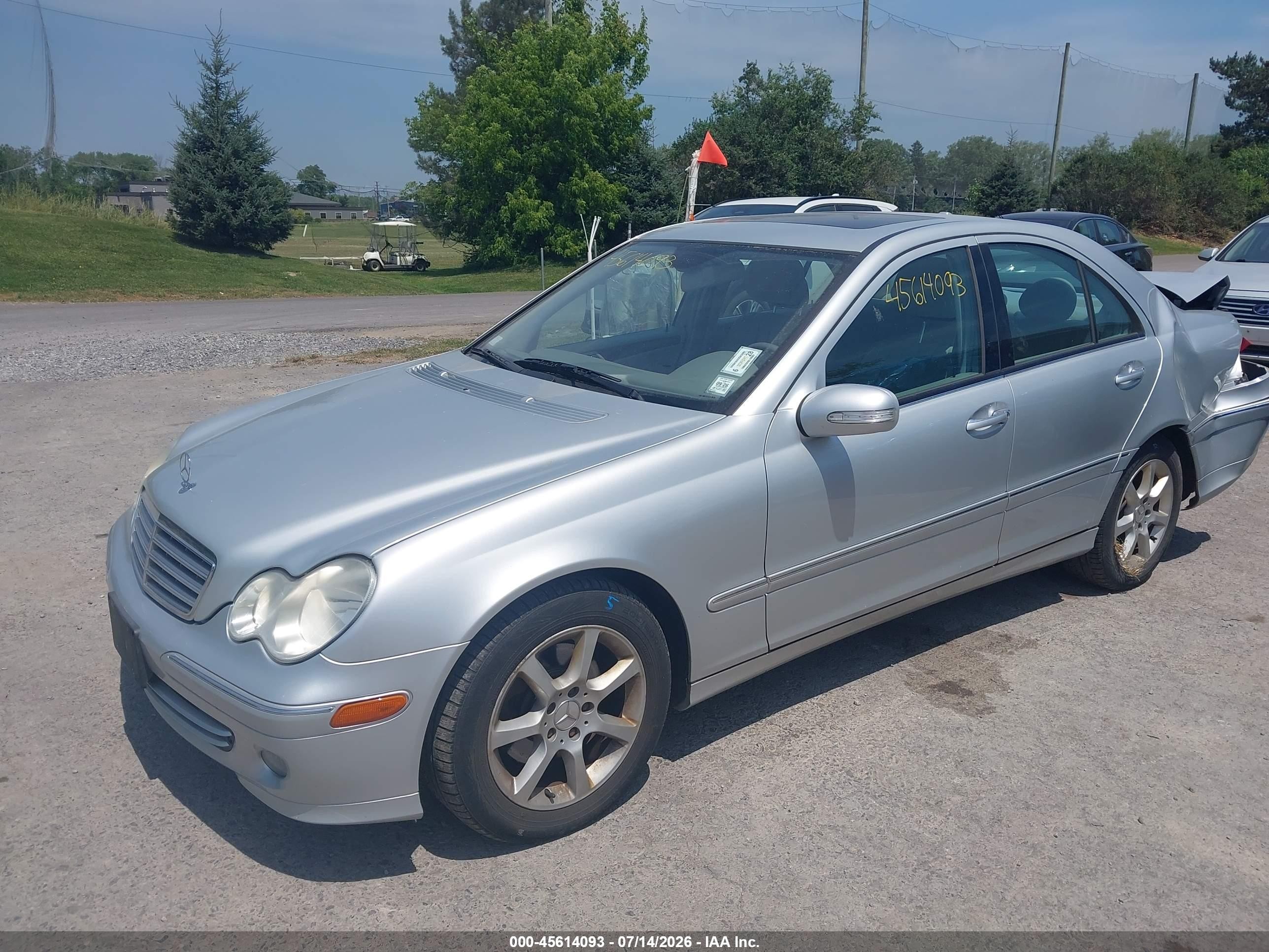 2007 Mercedes-benz C 280 Luxury 4matic Silver vin: WDBRF92H77F919352