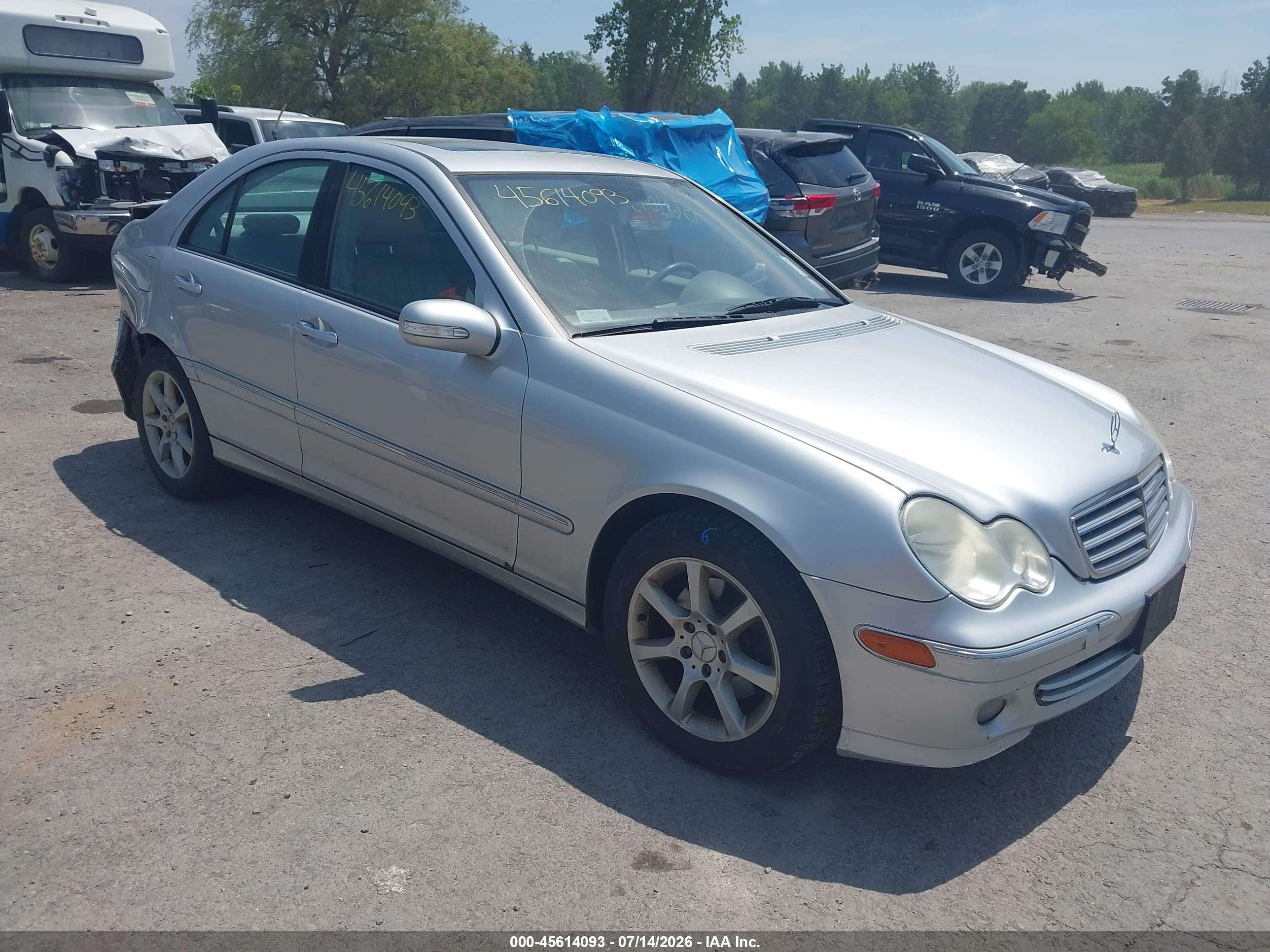 2007 Mercedes-benz C 280 Luxury 4matic Silver vin: WDBRF92H77F919352