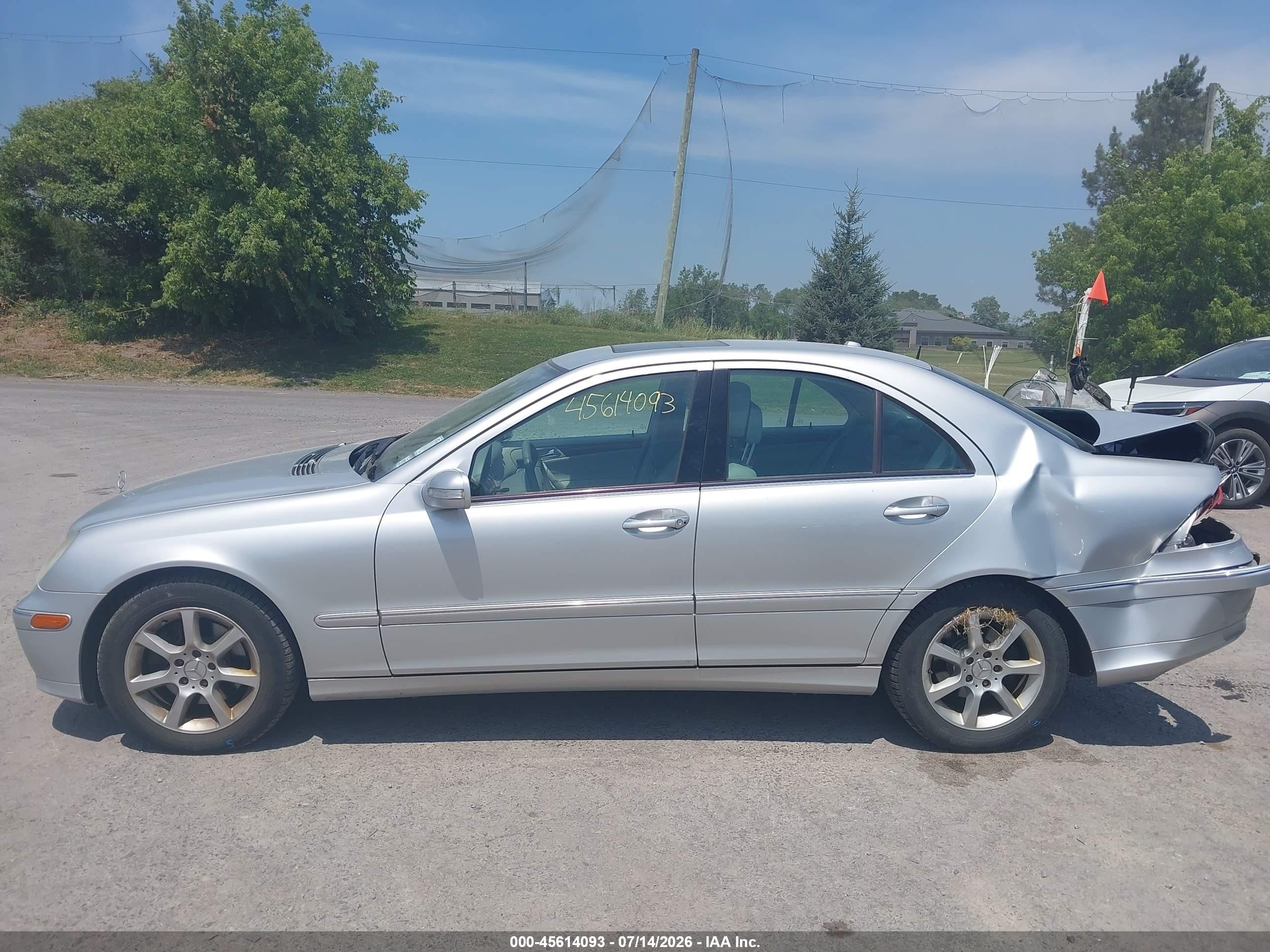 2007 Mercedes-benz C 280 Luxury 4matic Silver vin: WDBRF92H77F919352