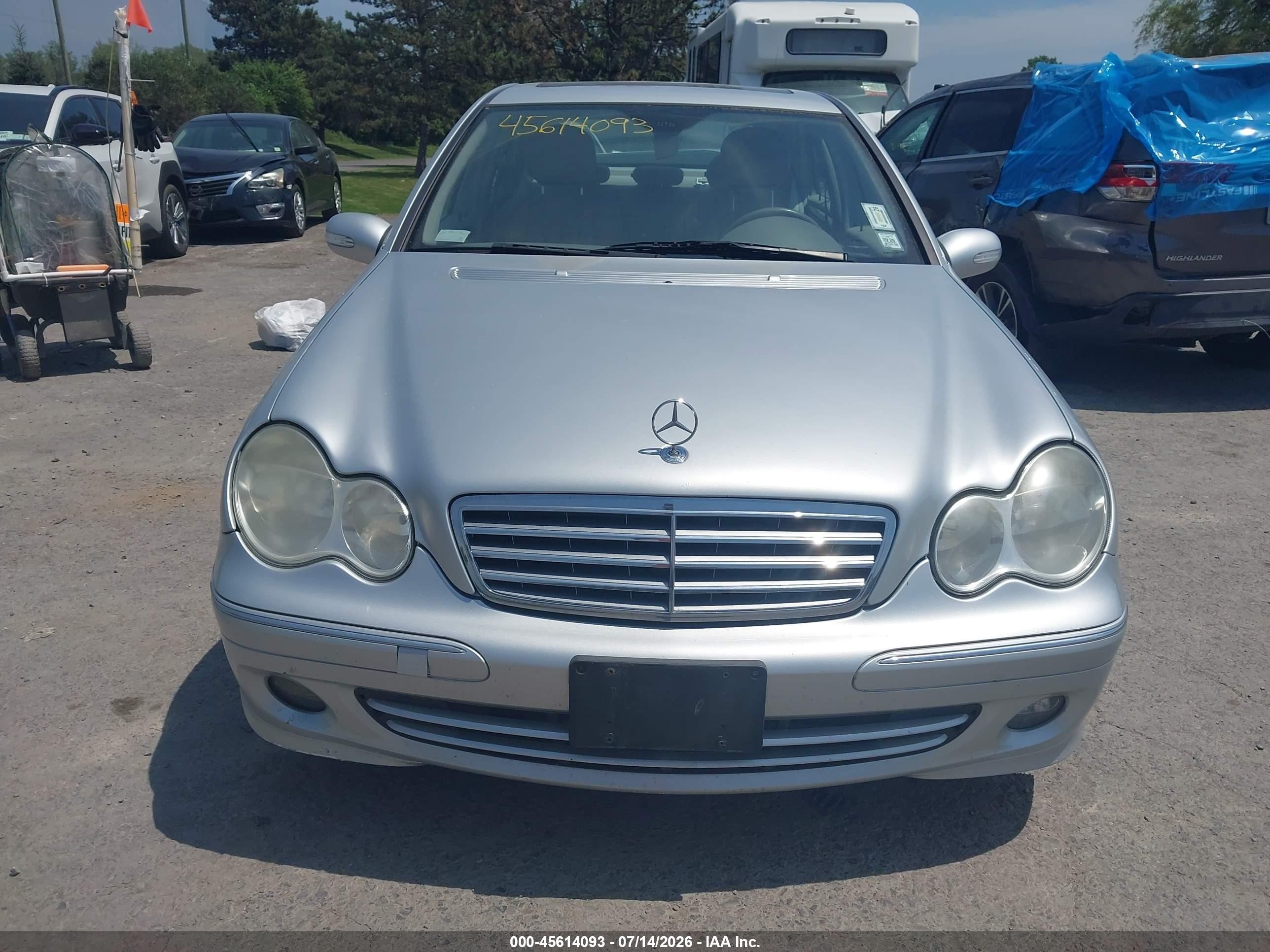 2007 Mercedes-benz C 280 Luxury 4matic Silver vin: WDBRF92H77F919352