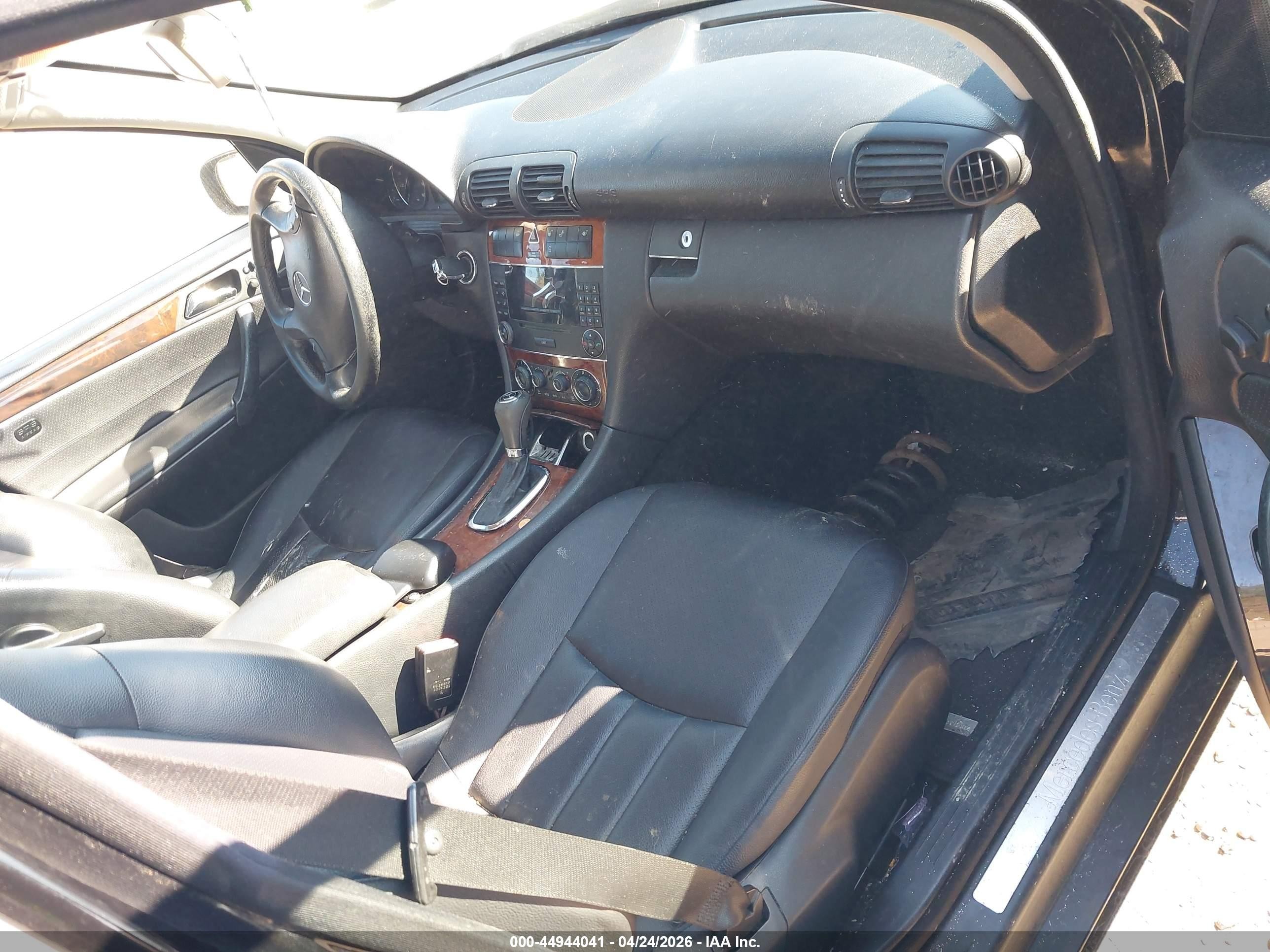 2007 Mercedes-benz C 280 Luxury 4matic Black vin: WDBRF92H77F921716
