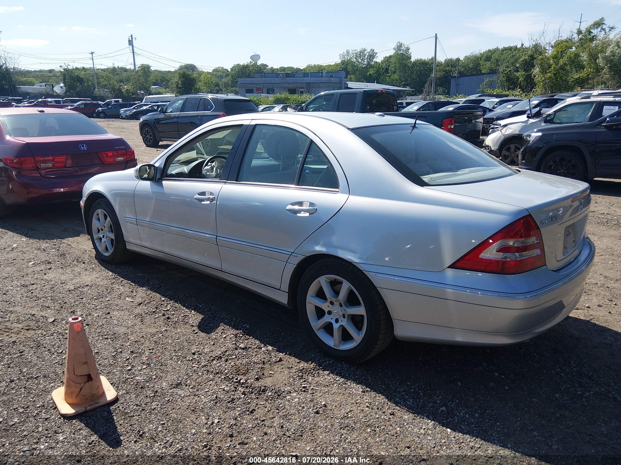 2007 Mercedes-benz C 280 Luxury 4matic Silver vin: WDBRF92H77F927533