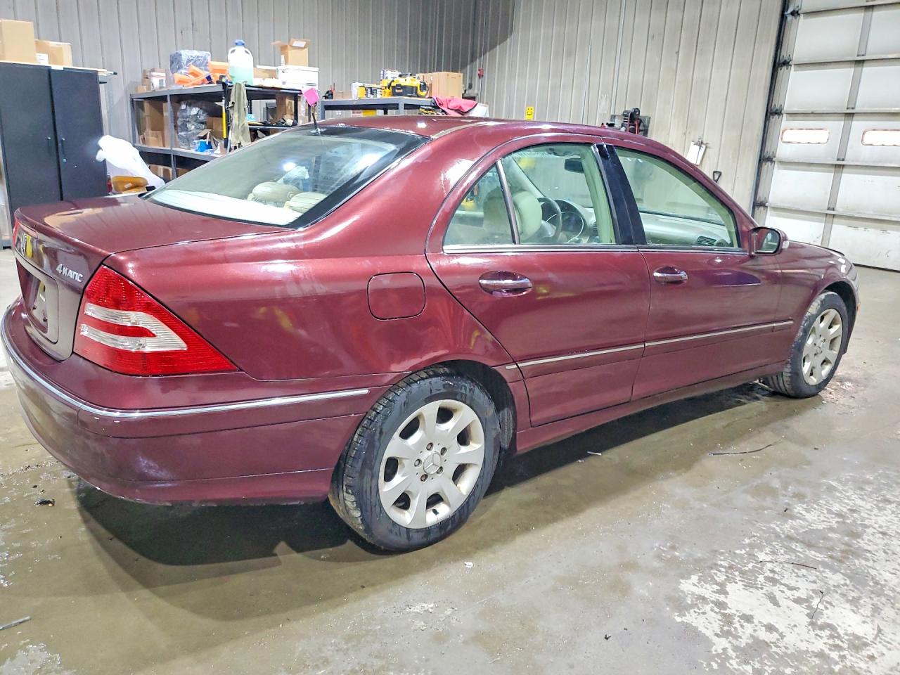 2006 Mercedes-benz C 280 4matic Burgundy vin: WDBRF92H86F767676