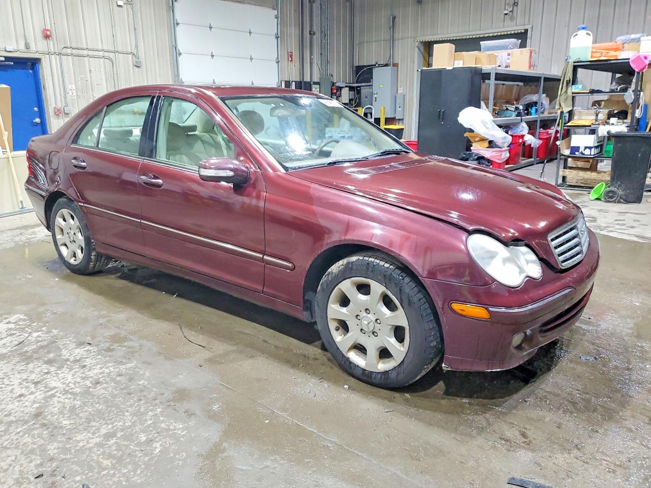 2006 Mercedes-benz C 280 4matic Burgundy vin: WDBRF92H86F767676