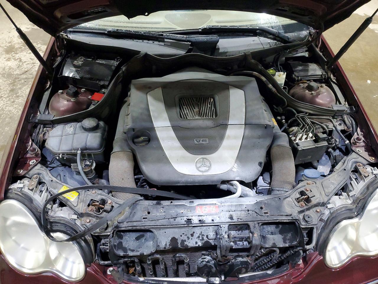2006 Mercedes-benz C 280 4matic Burgundy vin: WDBRF92H86F767676