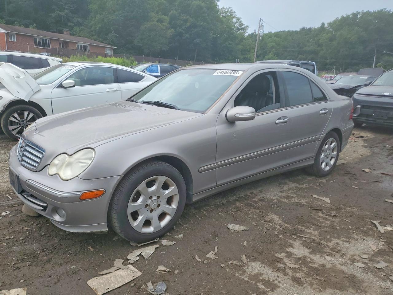 2006 Mercedes-benz C 280 4matic Silver vin: WDBRF92H86F794991