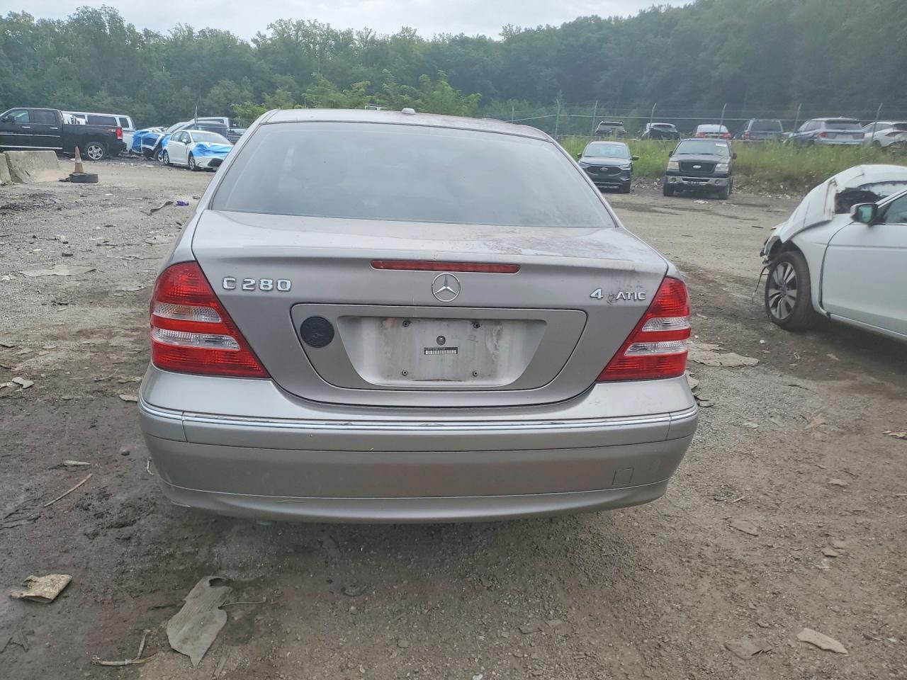 2006 Mercedes-benz C 280 4matic Silver vin: WDBRF92H86F794991