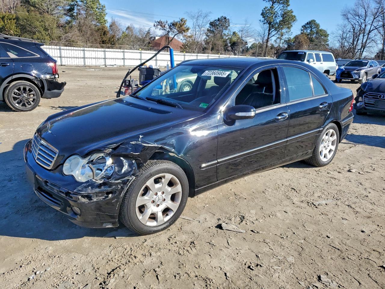 2006 Mercedes-benz C 280 4matic Black vin: WDBRF92H86F797390