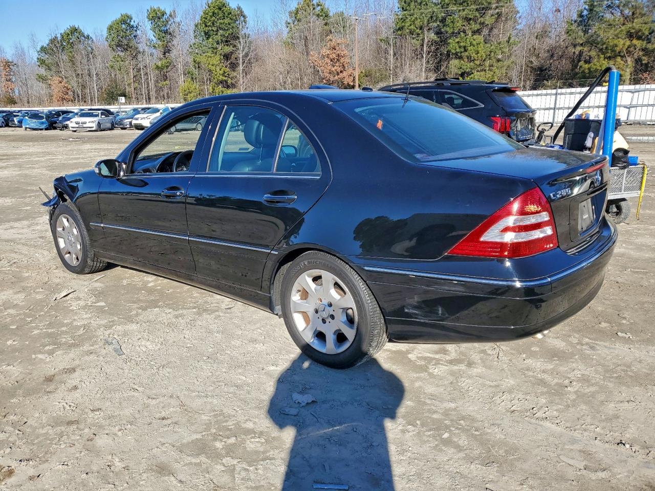 2006 Mercedes-benz C 280 4matic Black vin: WDBRF92H86F797390