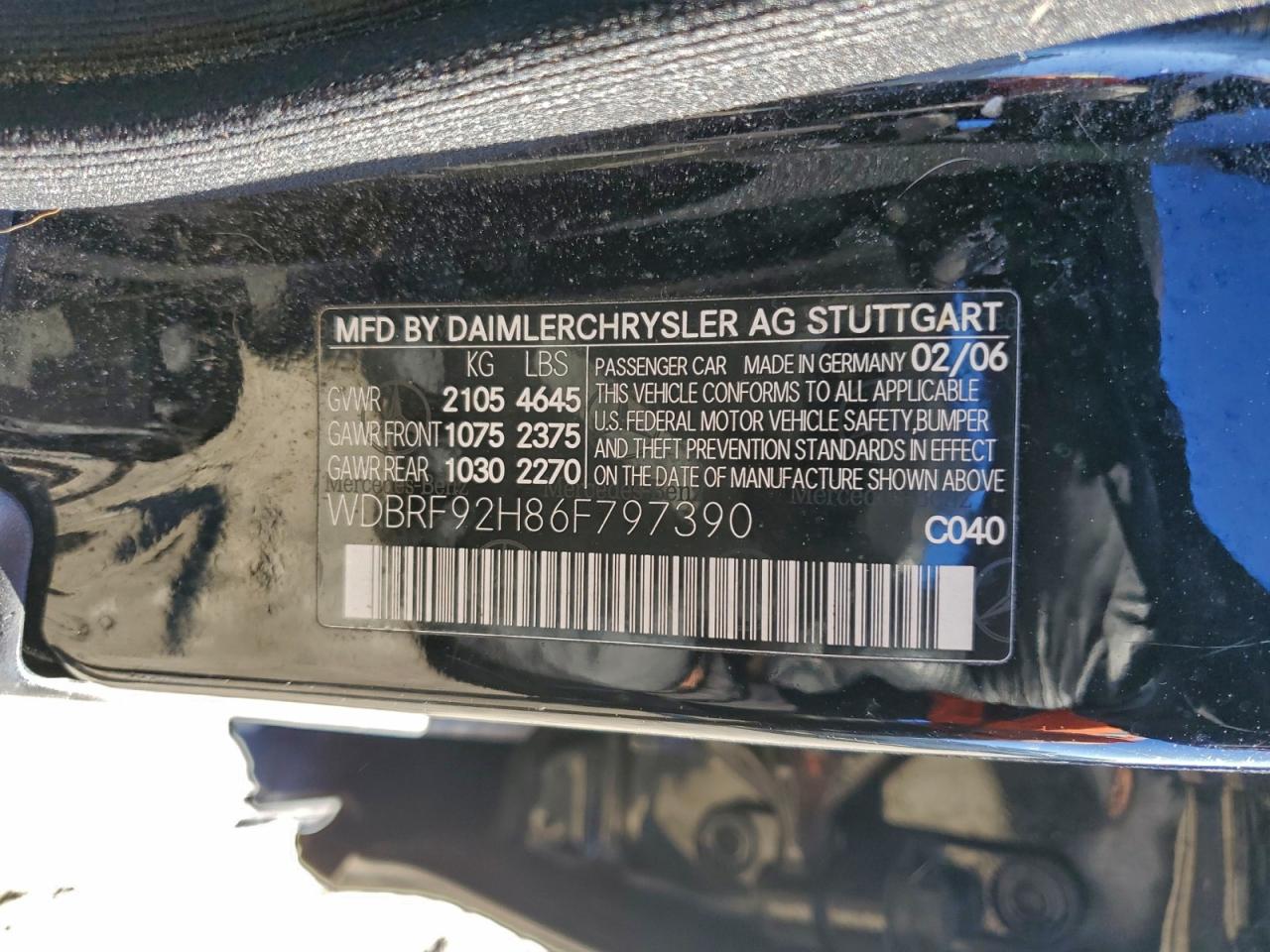 2006 Mercedes-benz C 280 4matic Black vin: WDBRF92H86F797390