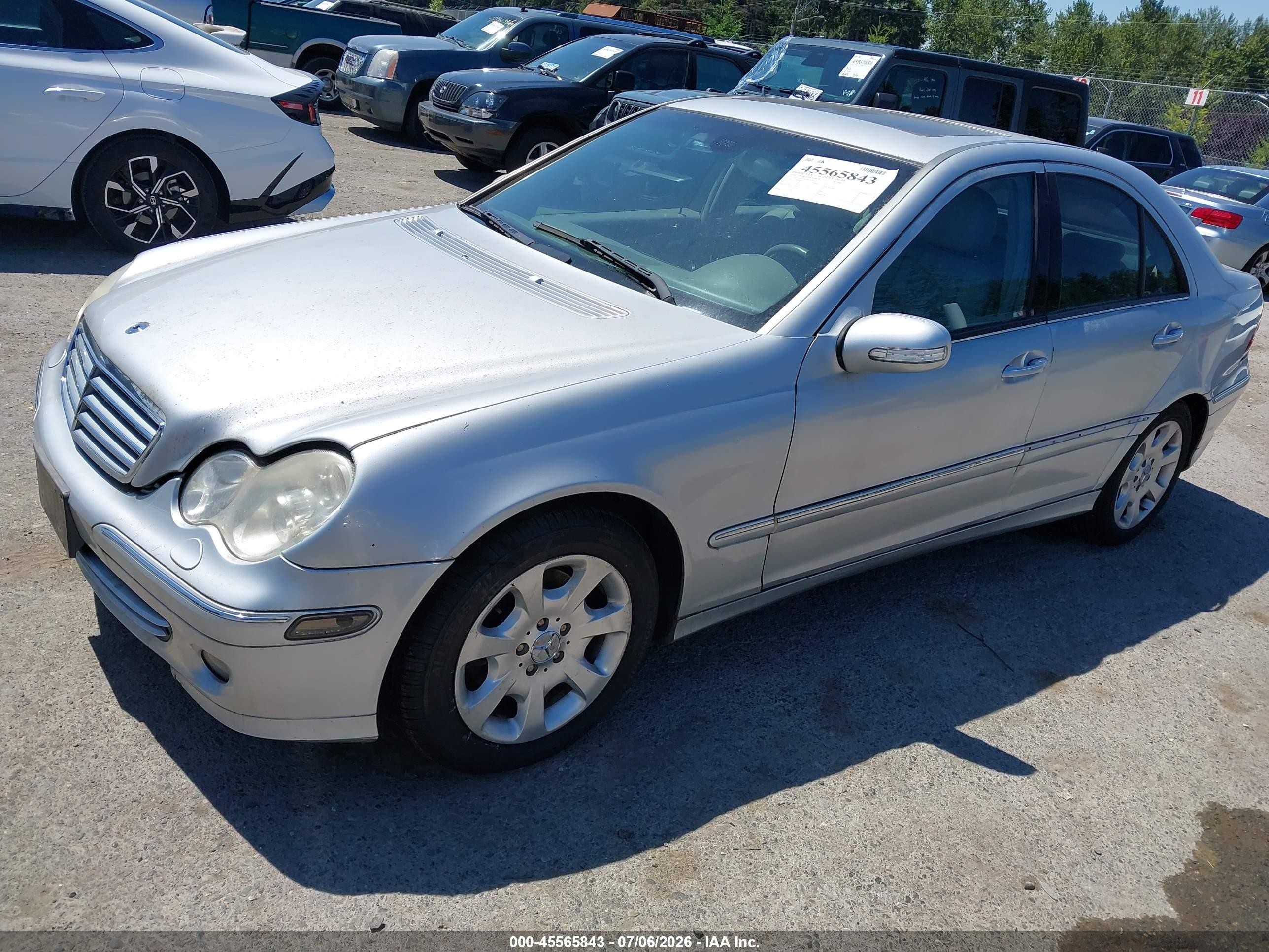 2006 Mercedes-benz C 280 Luxury 4matic Silver vin: WDBRF92H86F810154