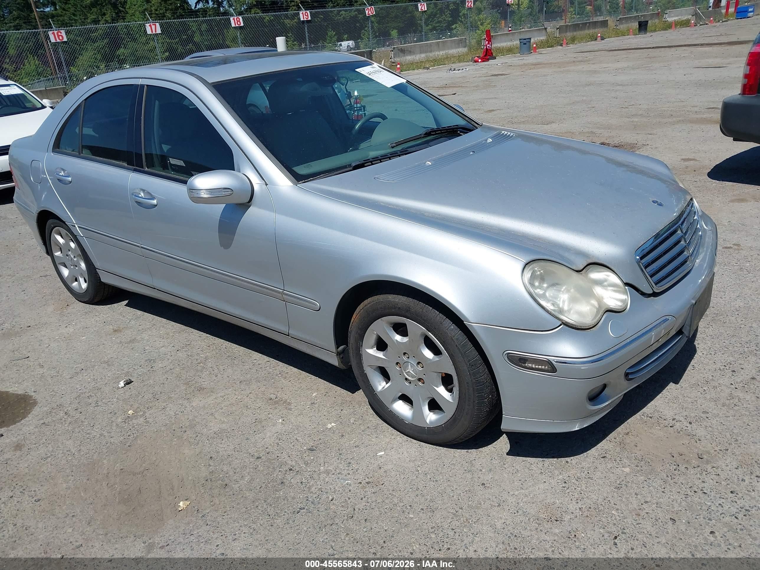 2006 Mercedes-benz C 280 Luxury 4matic Silver vin: WDBRF92H86F810154