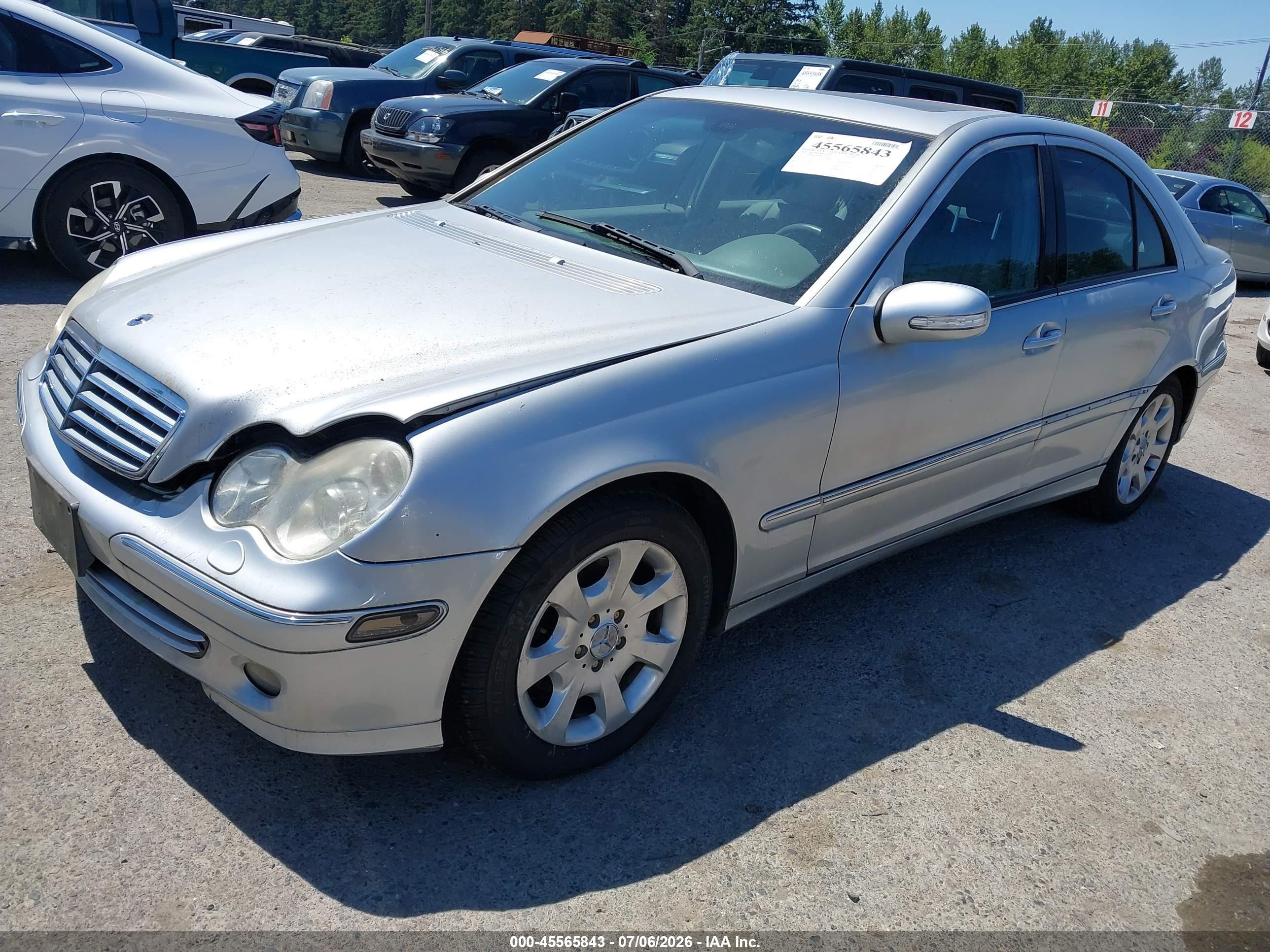 2006 Mercedes-benz C 280 Luxury 4matic Silver vin: WDBRF92H86F810154