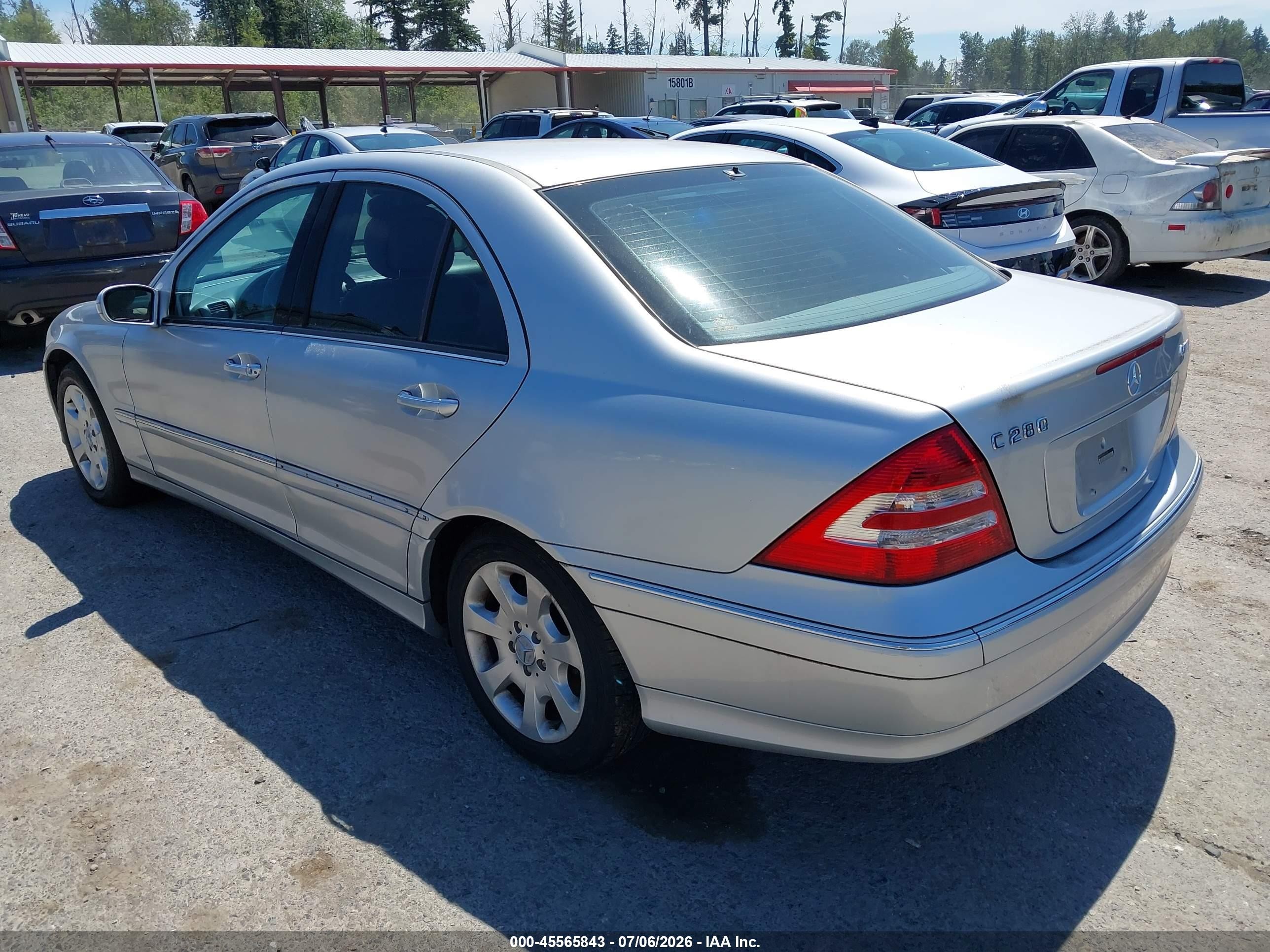 2006 Mercedes-benz C 280 Luxury 4matic Silver vin: WDBRF92H86F810154