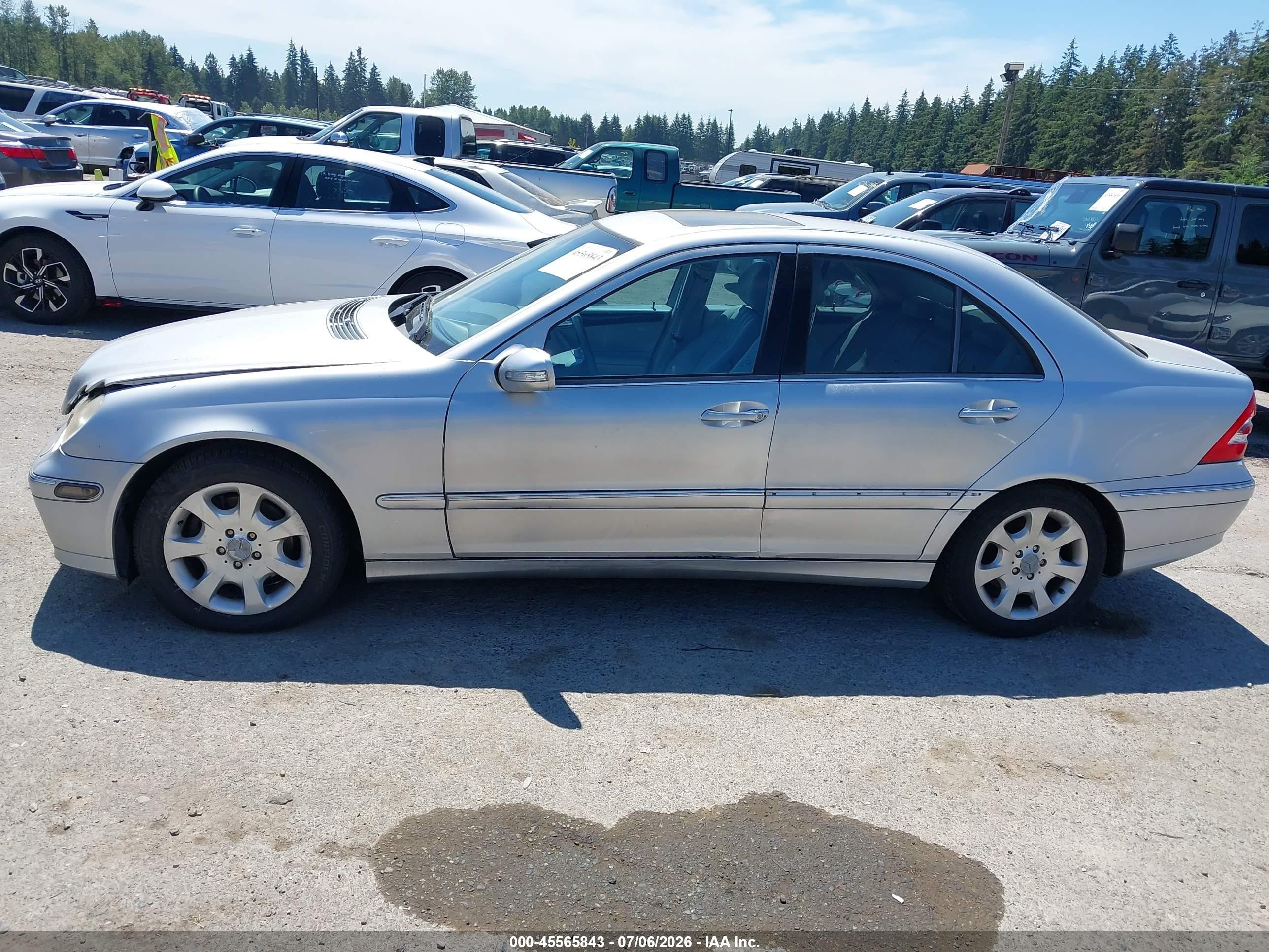 2006 Mercedes-benz C 280 Luxury 4matic Silver vin: WDBRF92H86F810154