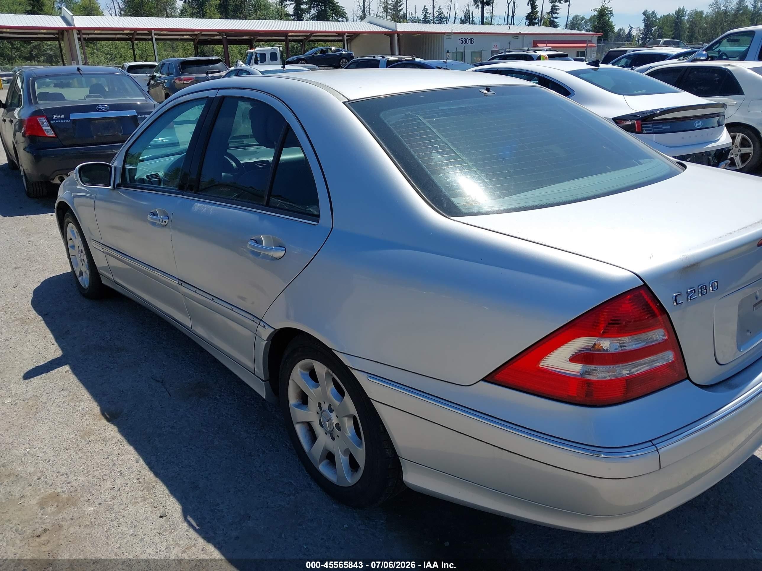 2006 Mercedes-benz C 280 Luxury 4matic Silver vin: WDBRF92H86F810154