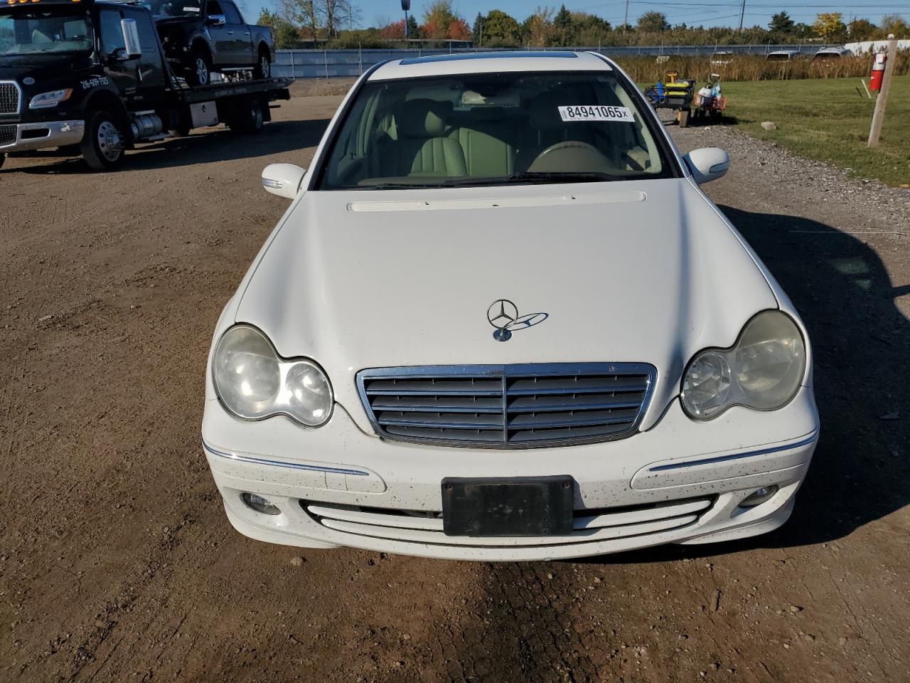 2006 Mercedes-benz C 280 4matic White vin: WDBRF92H86F810218