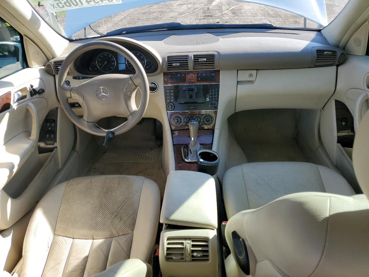 2006 Mercedes-benz C 280 4matic White vin: WDBRF92H86F810218
