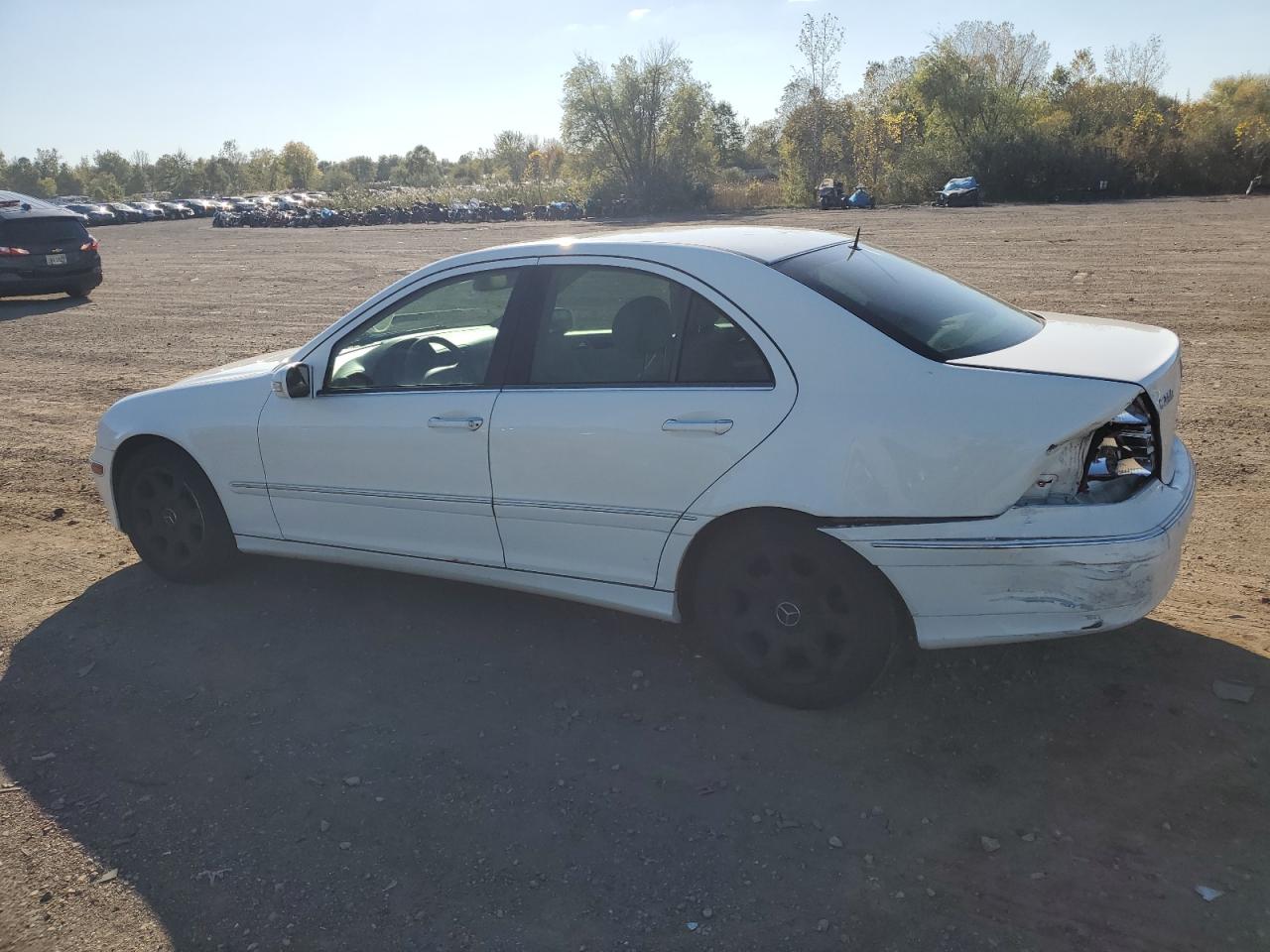 2006 Mercedes-benz C 280 4matic White vin: WDBRF92H86F810218