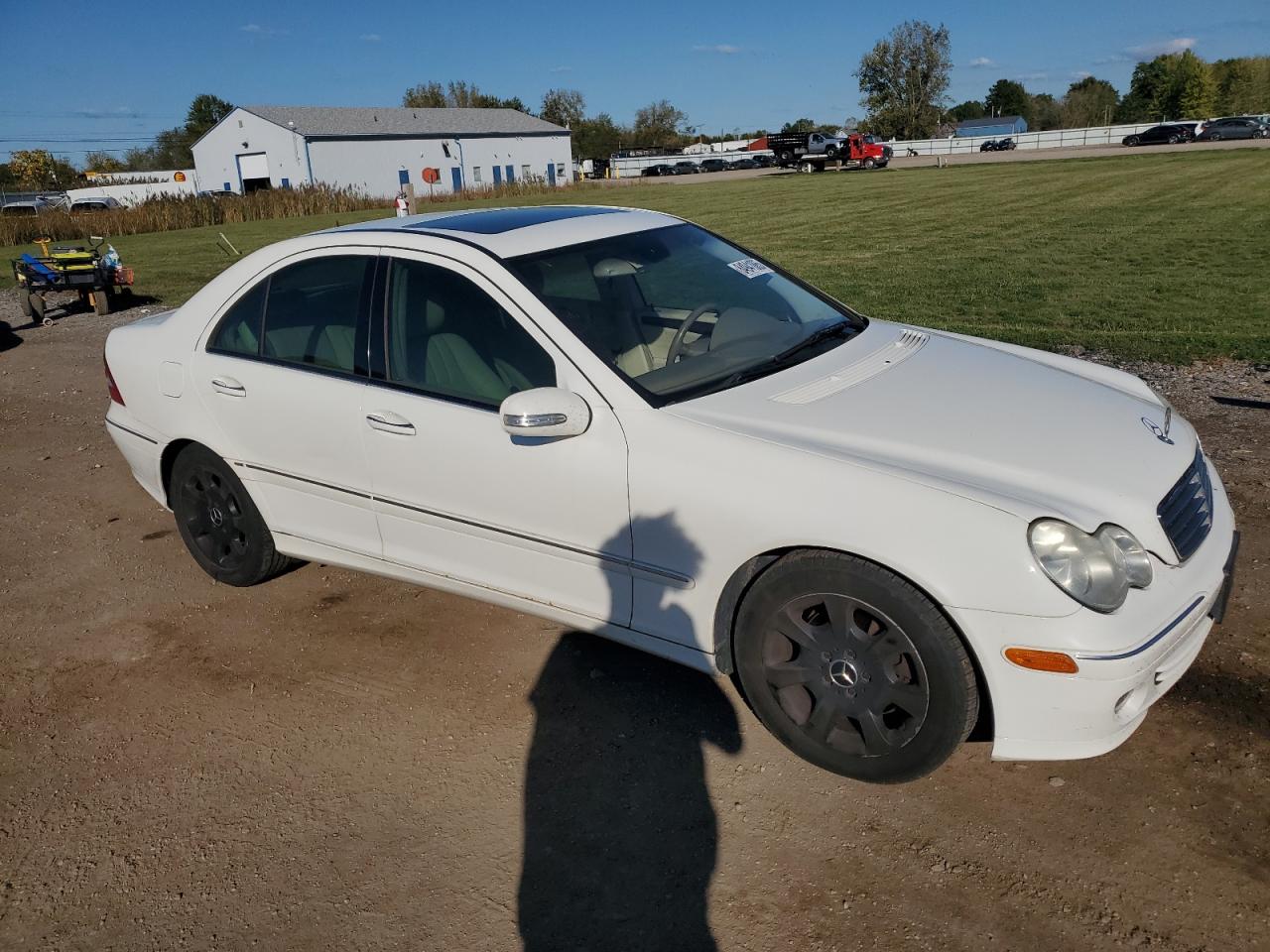 2006 Mercedes-benz C 280 4matic White vin: WDBRF92H86F810218
