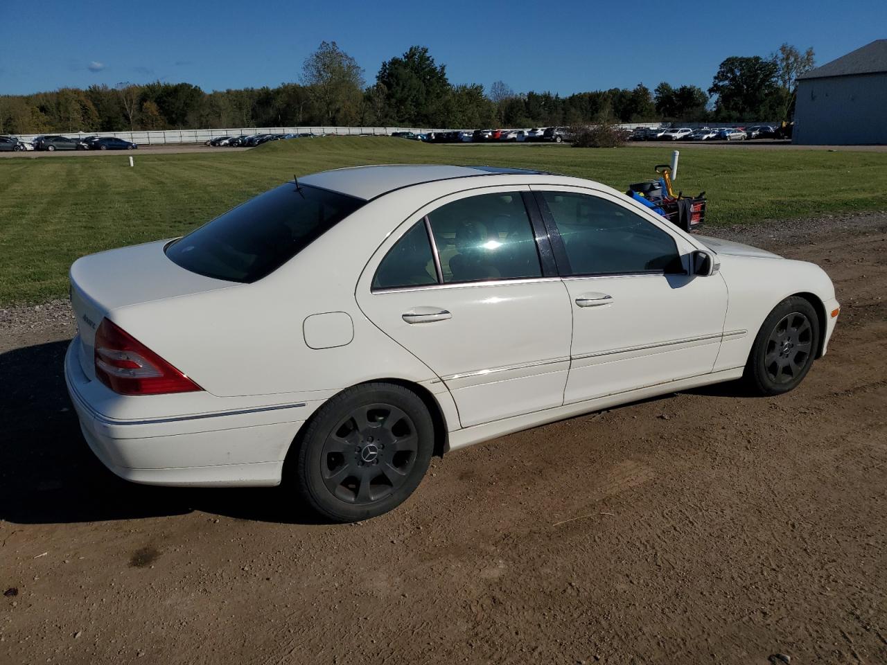 2006 Mercedes-benz C 280 4matic White vin: WDBRF92H86F810218