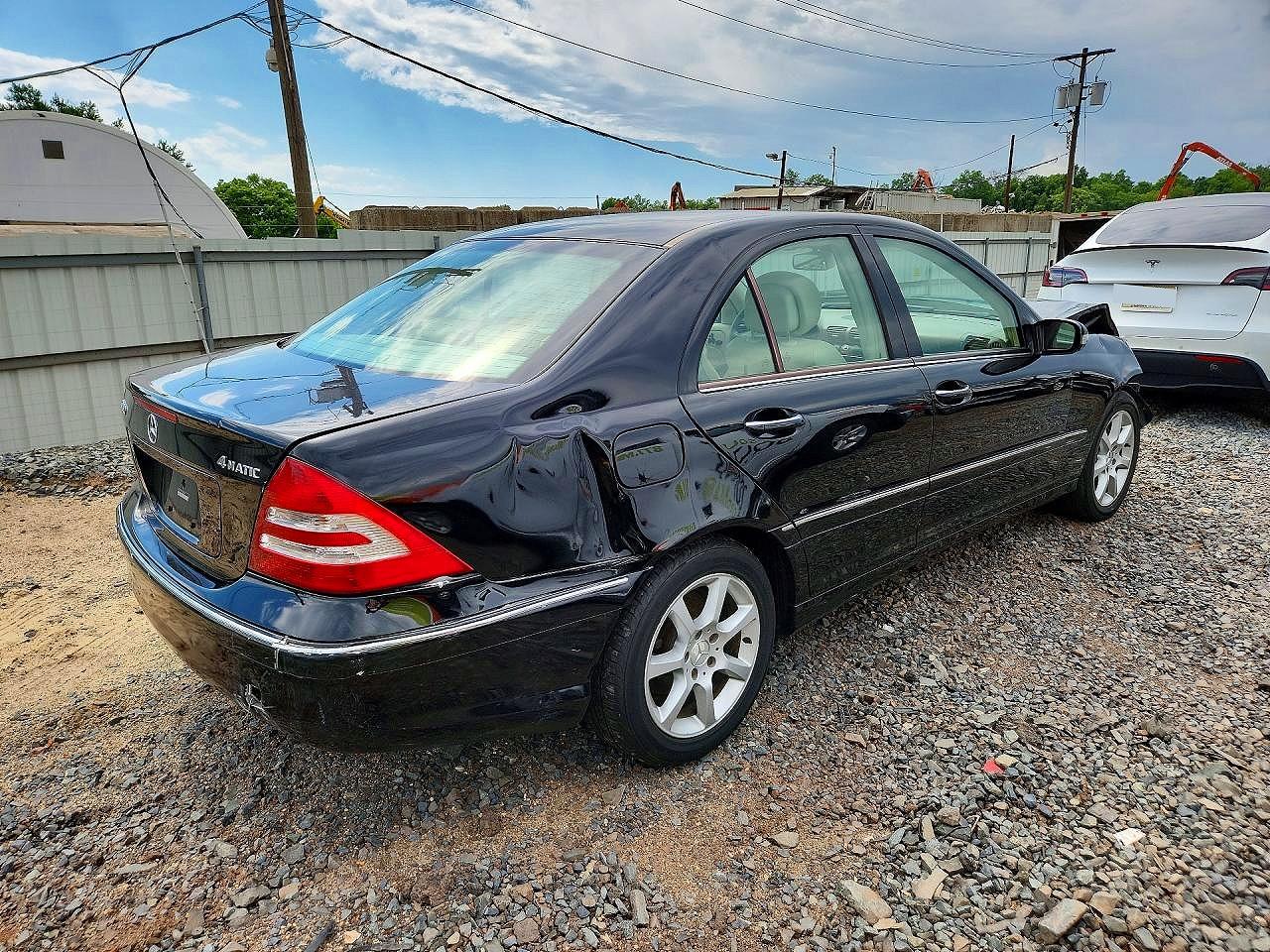 2007 Mercedes-benz C280 Black vin: WDBRF92H87F887897