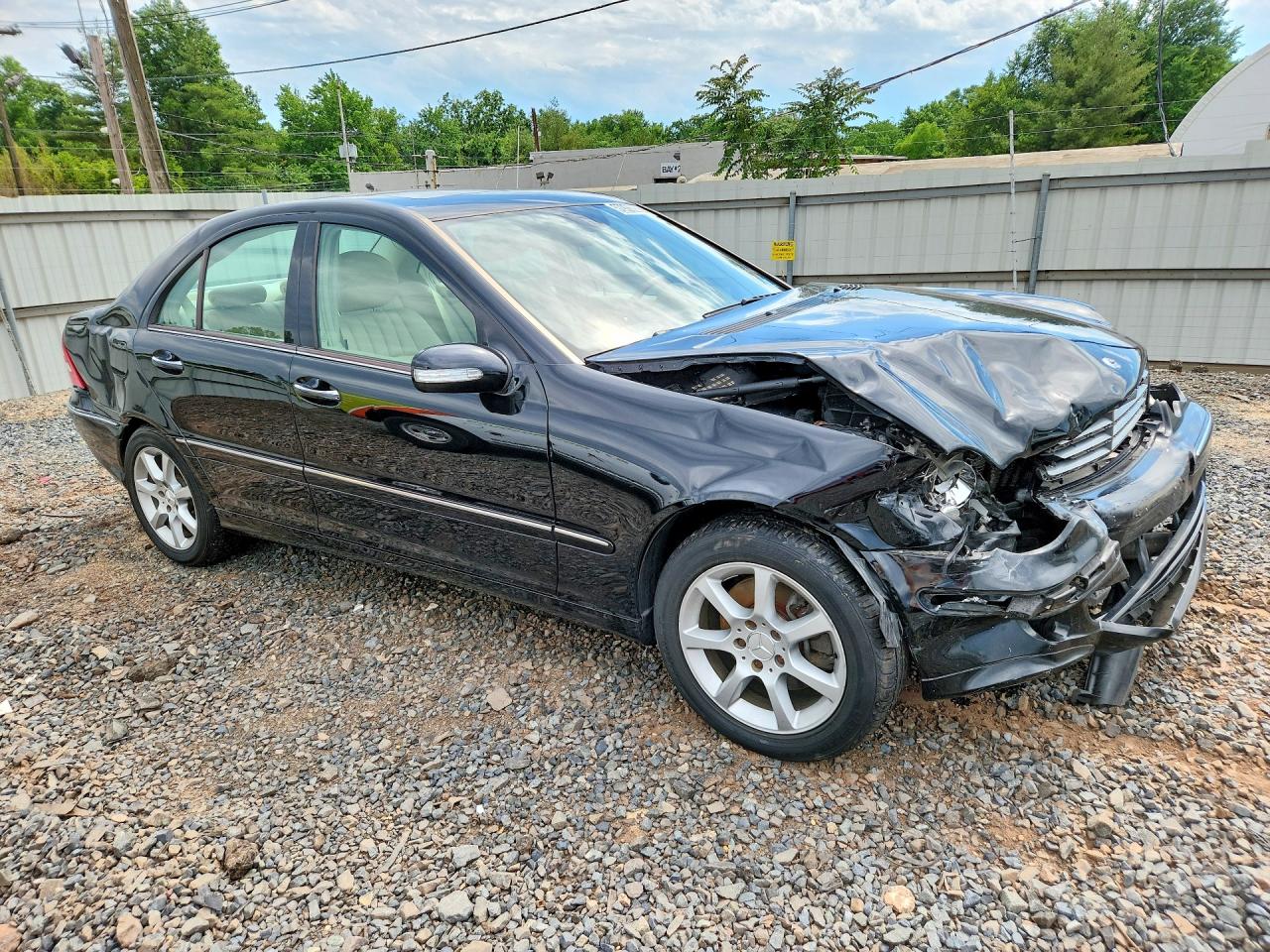 2007 Mercedes-benz C280 Black vin: WDBRF92H87F887897