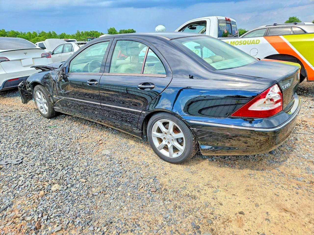 2007 Mercedes-benz C280 Black vin: WDBRF92H87F887897