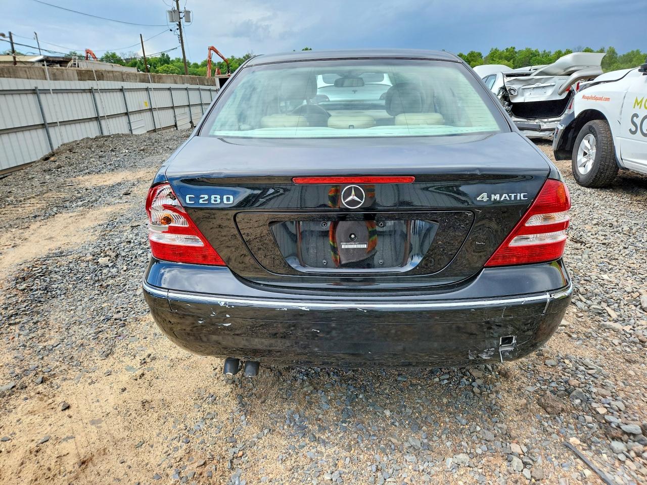 2007 Mercedes-benz C280 Black vin: WDBRF92H87F887897