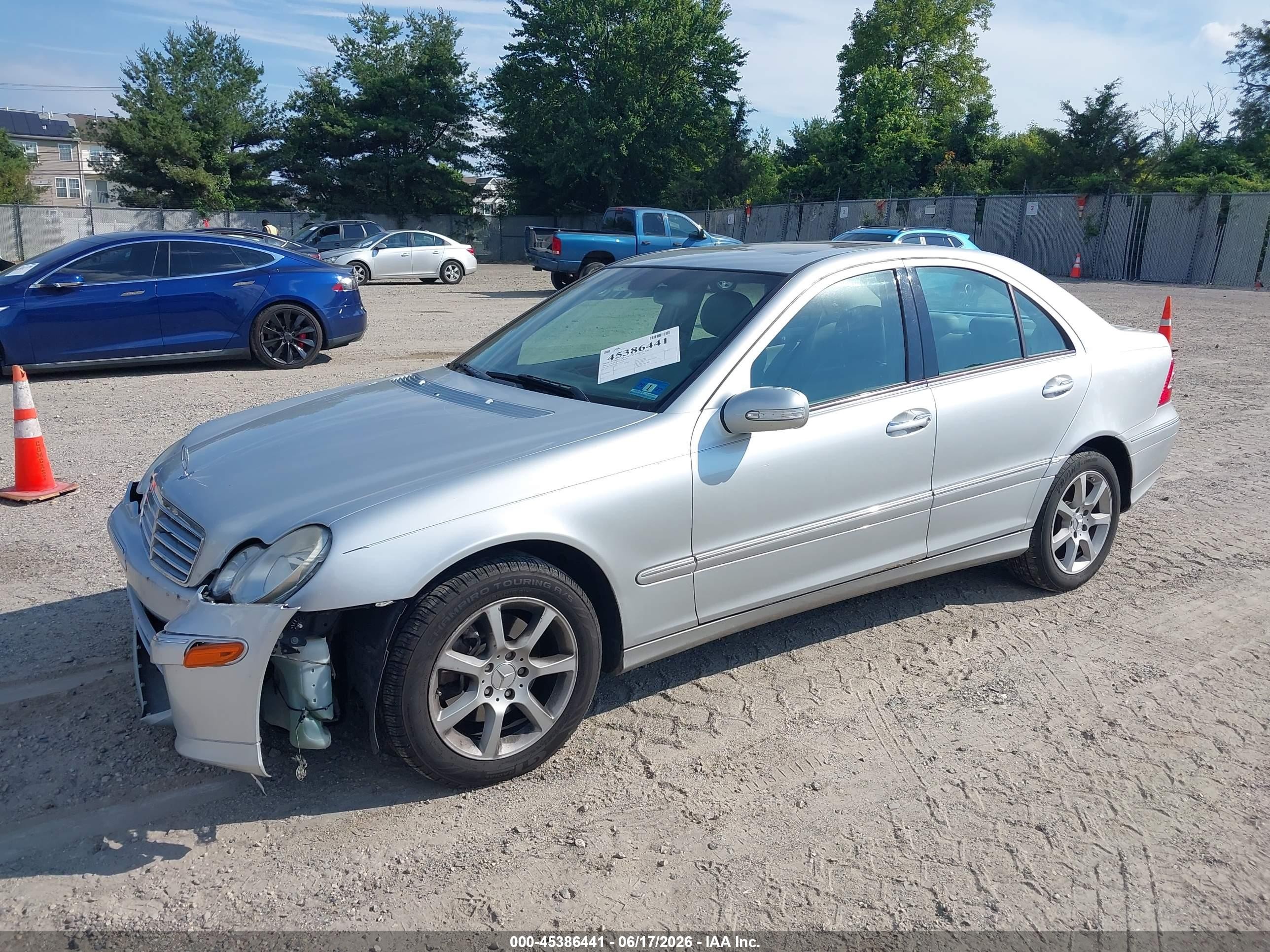 2007 Mercedes-benz C 280 Luxury 4matic Silver vin: WDBRF92H87F905184