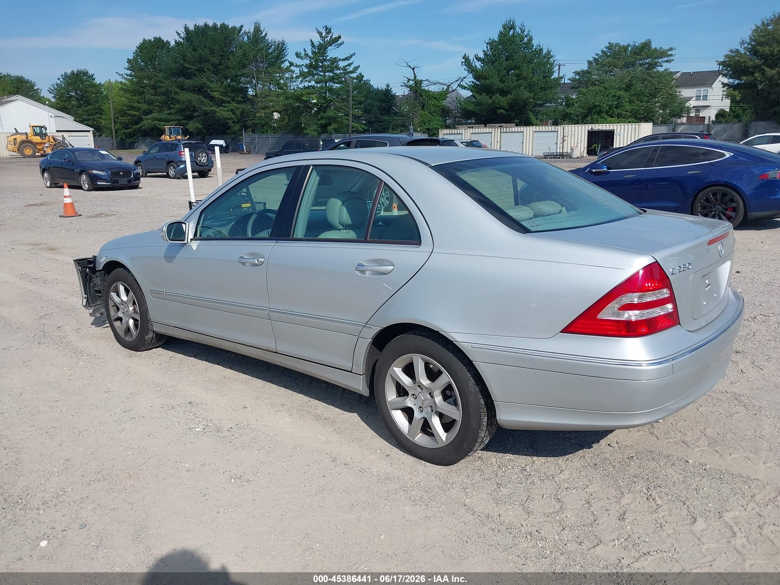 2007 Mercedes-benz C 280 Luxury 4matic Silver vin: WDBRF92H87F905184